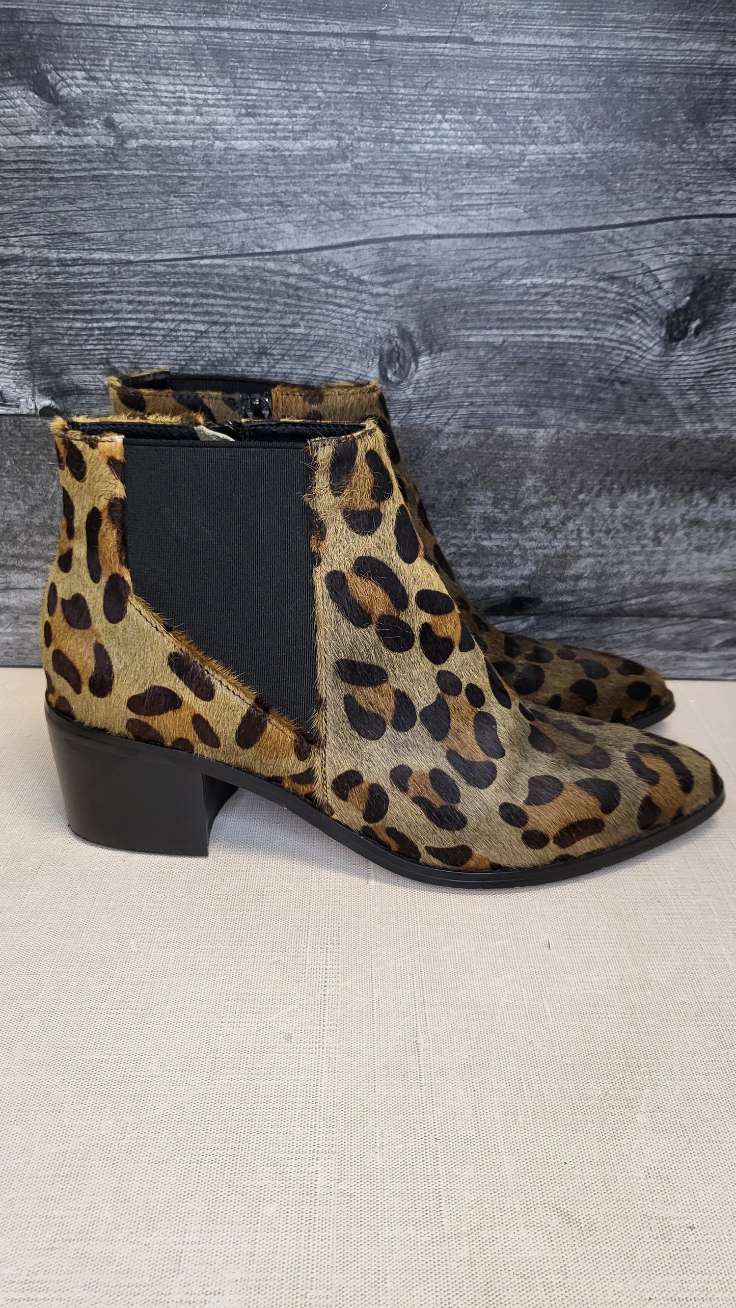 Isabella Anselmi Olive Leopard Print Boot (38)