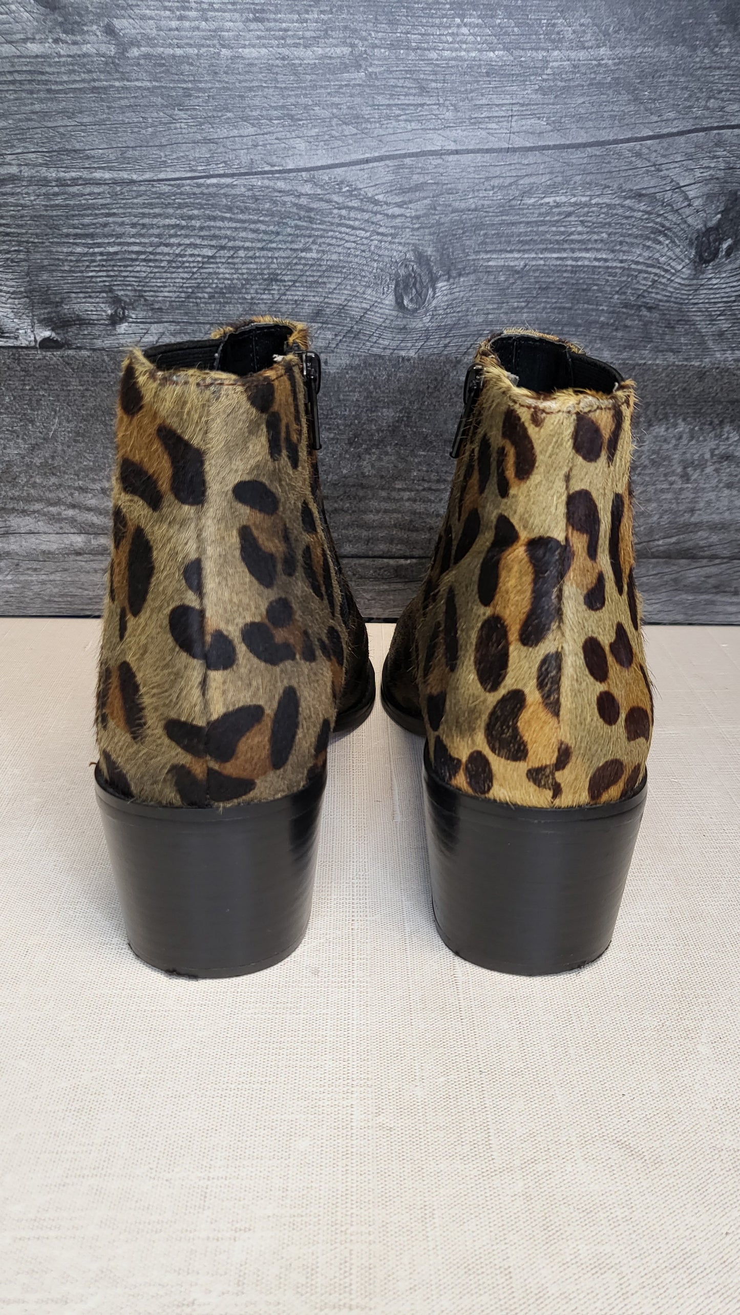 Isabella Anselmi Olive Leopard Print Boot (38)