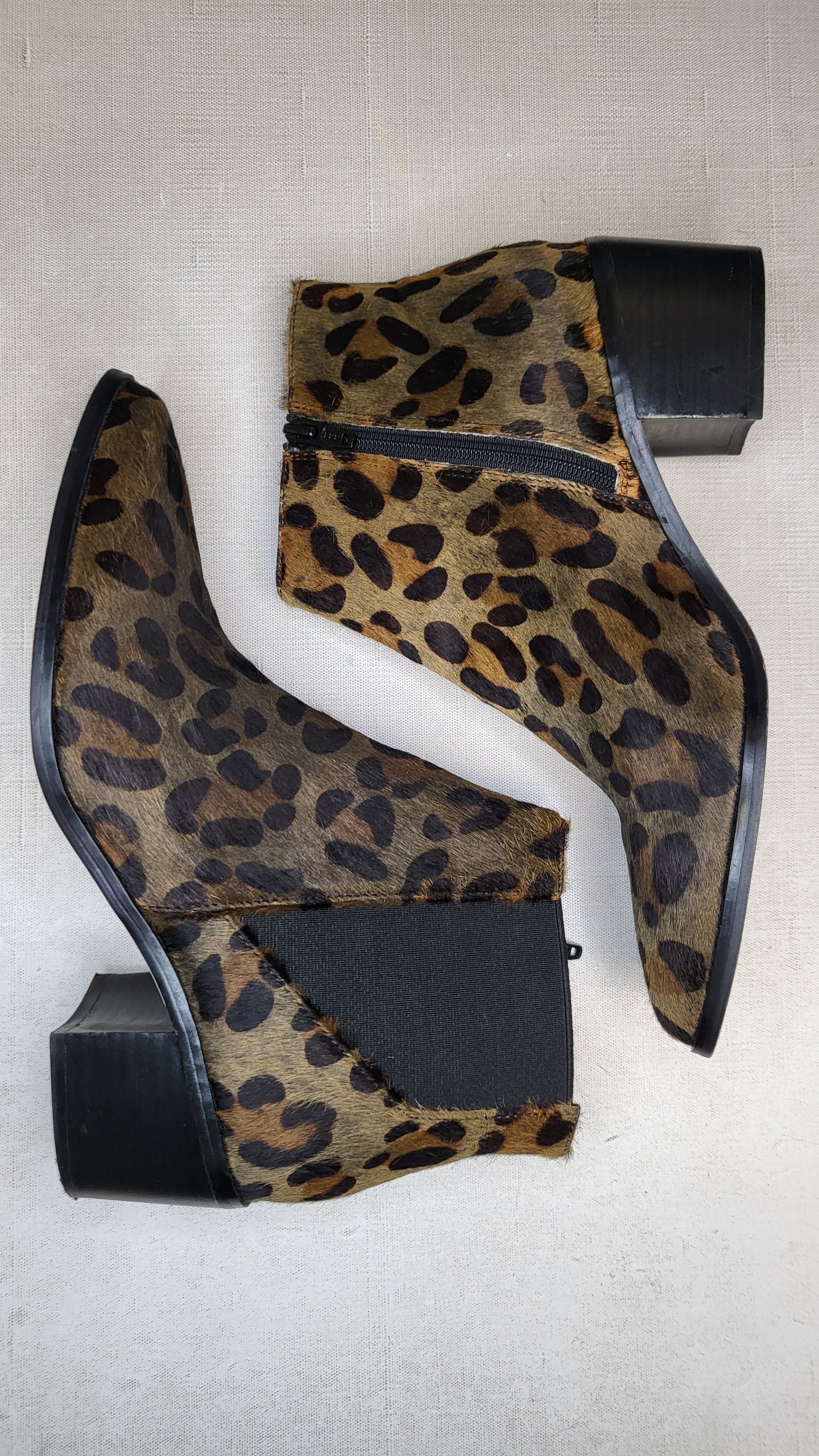 Isabella Anselmi Olive Leopard Print Boot (38)