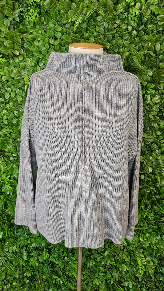 Kinney Grey High Neck Knit (10-12)
