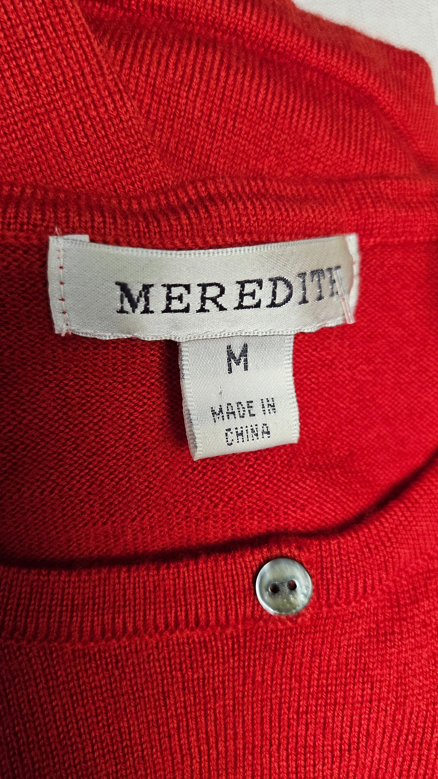 Meredith Red Merino Knit (10-12)