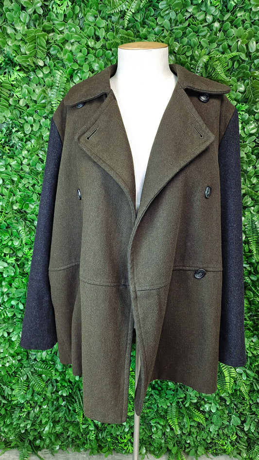 Unknown Khaki/Charcoal Wool Blend Jacket (16)