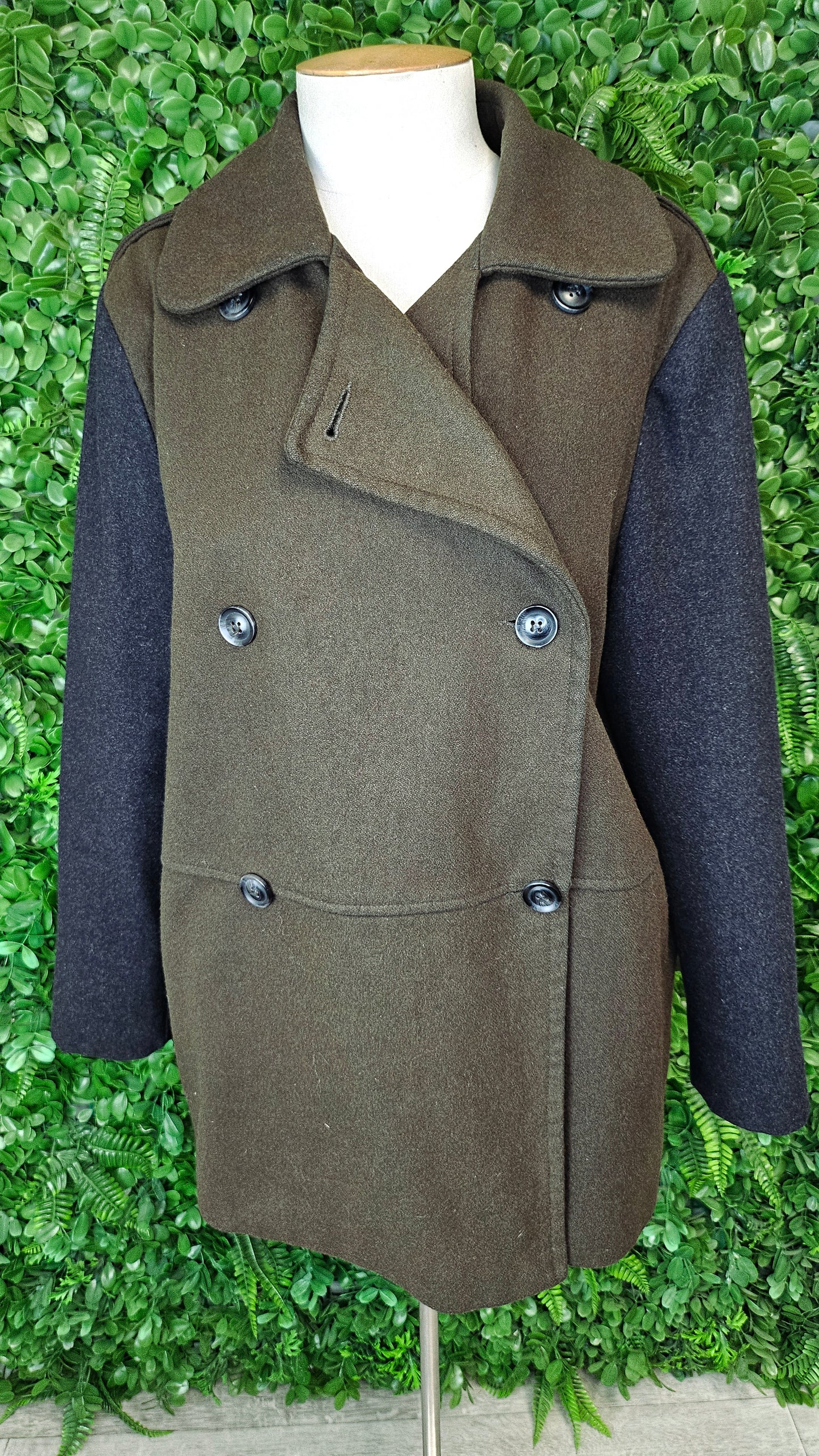 Unknown Khaki/Charcoal Wool Blend Jacket (16)