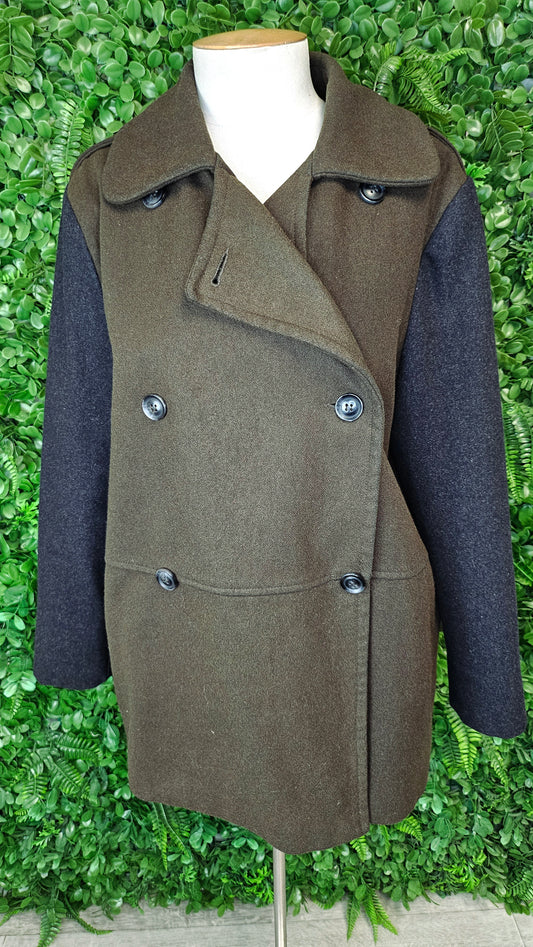 Unknown Khaki/Charcoal Wool Blend Jacket (16)
