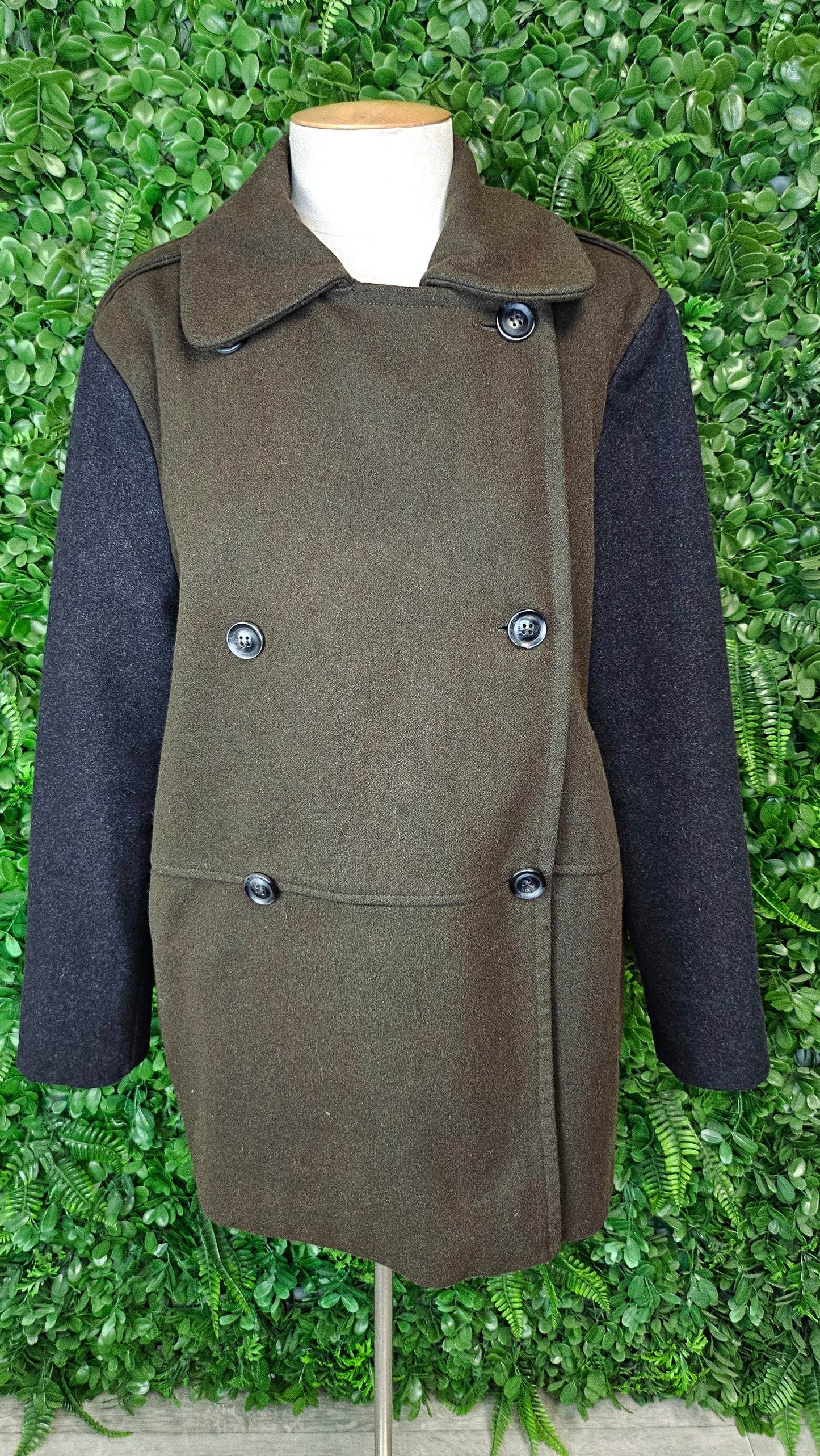 Unknown Khaki/Charcoal Wool Blend Jacket (16)