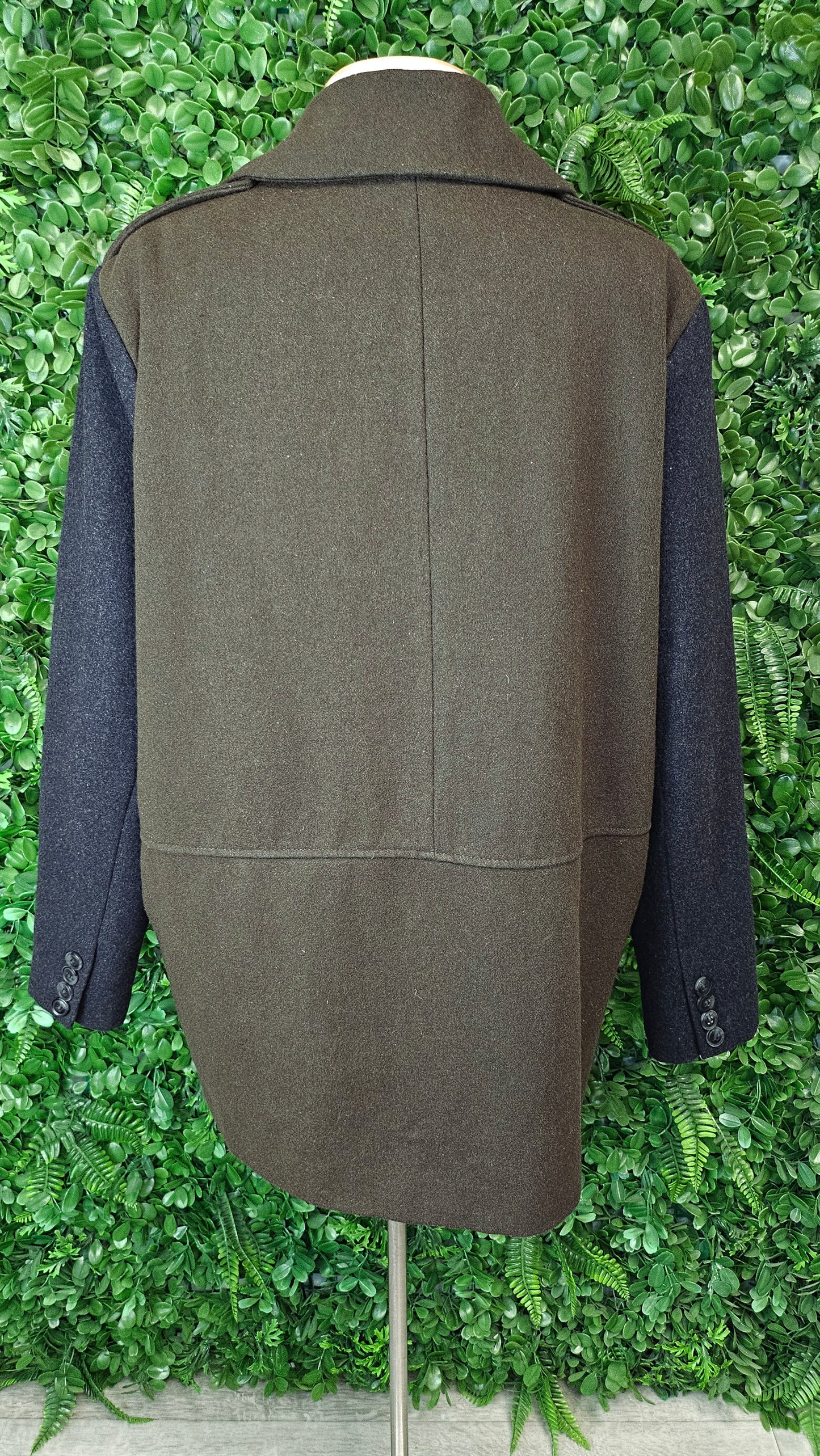 Unknown Khaki/Charcoal Wool Blend Jacket (16)