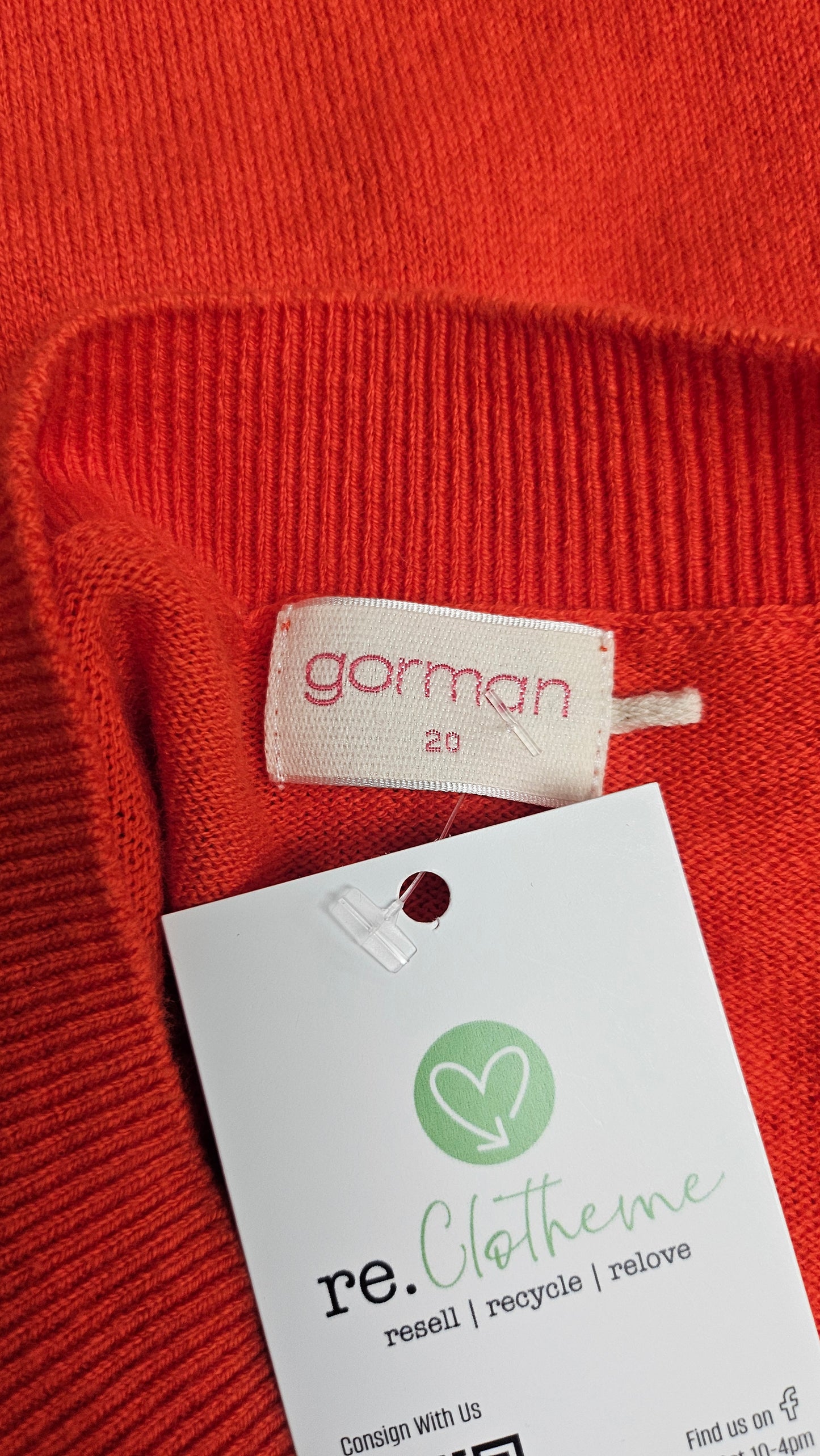 Gorman Orange Merino Blend KNit (20)