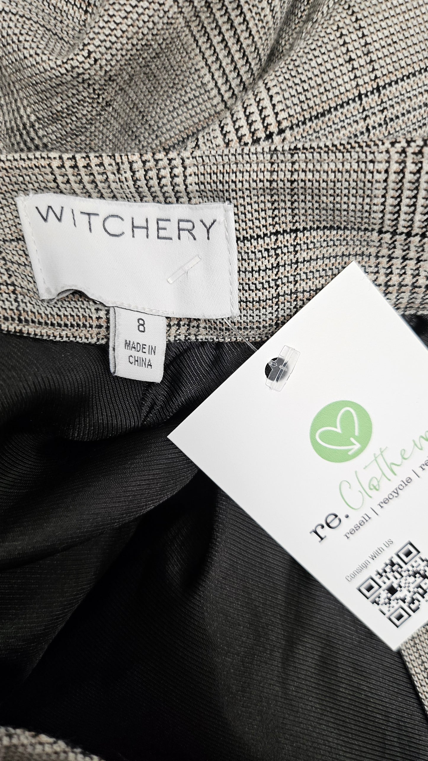 Witchery Grey Check Pant (8)