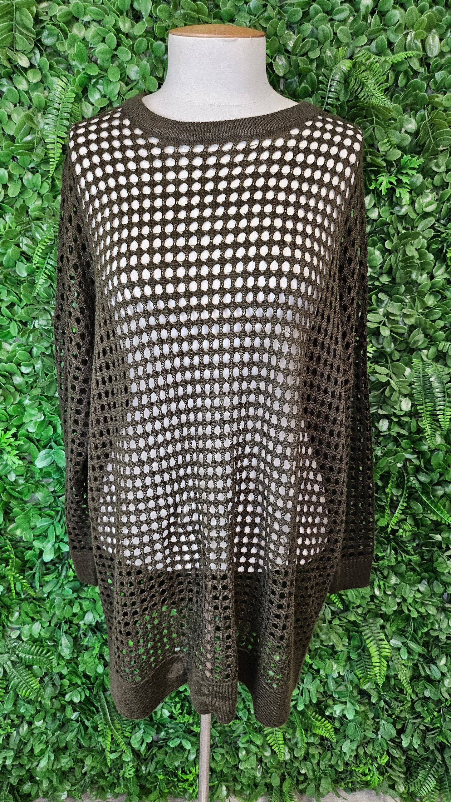 Playlist Olive Loop Knit Top (14-16)