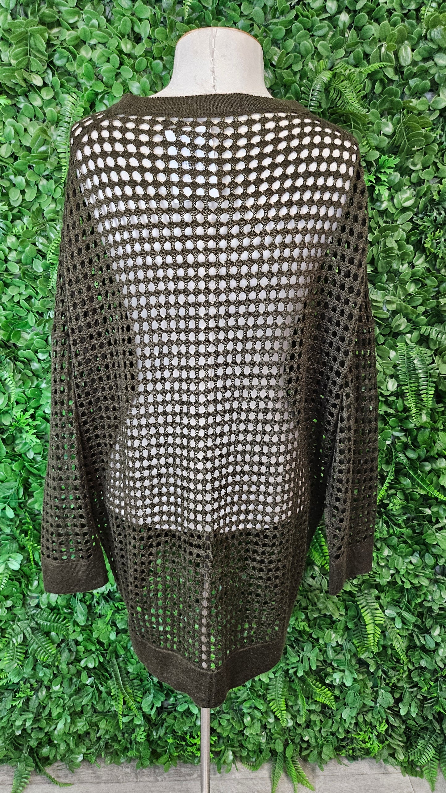 Playlist Olive Loop Knit Top (14-16)