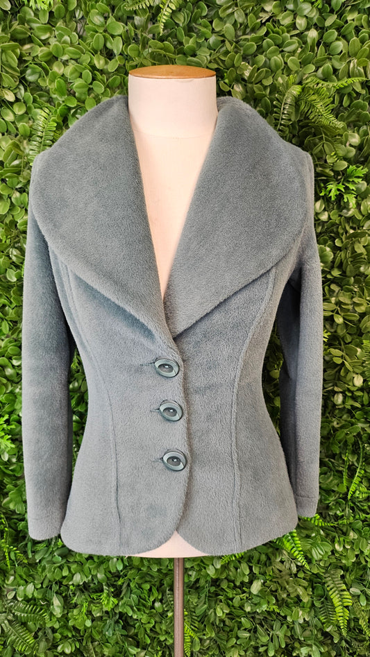 Annah Stretton Teal Textured Blazer (8)