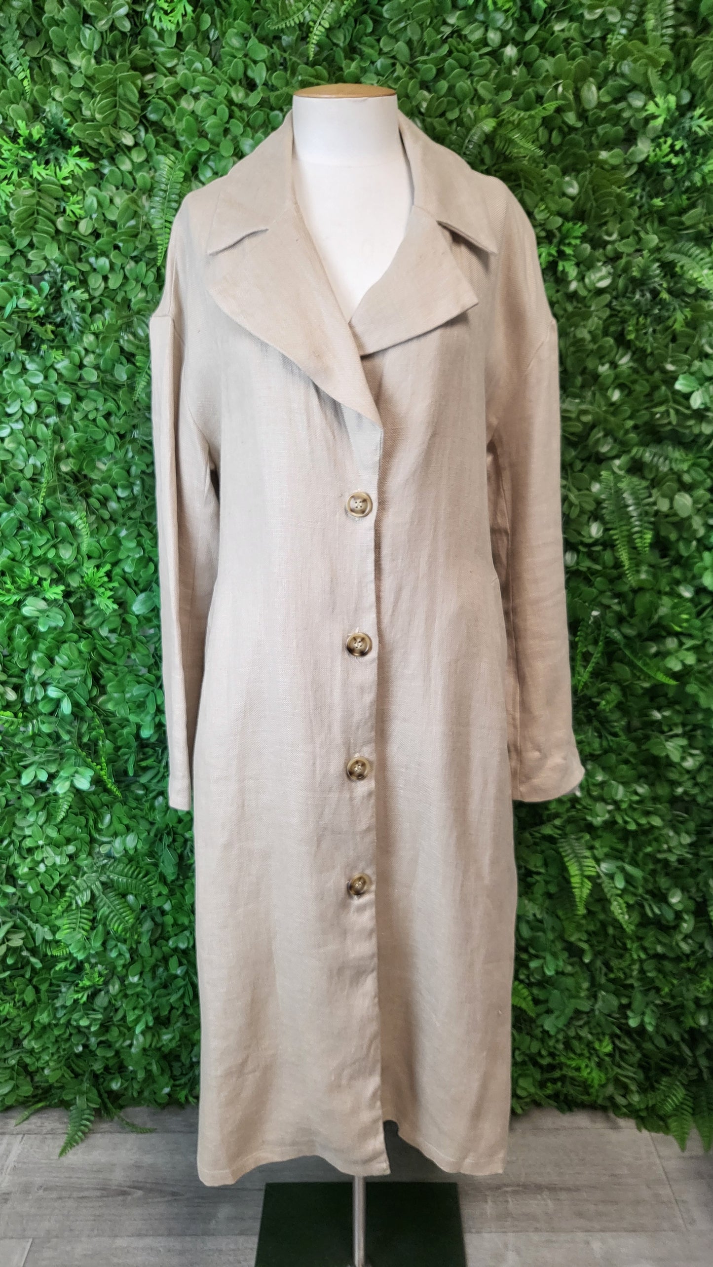 Lordship Linen Oat Linen Trench Coat (12)