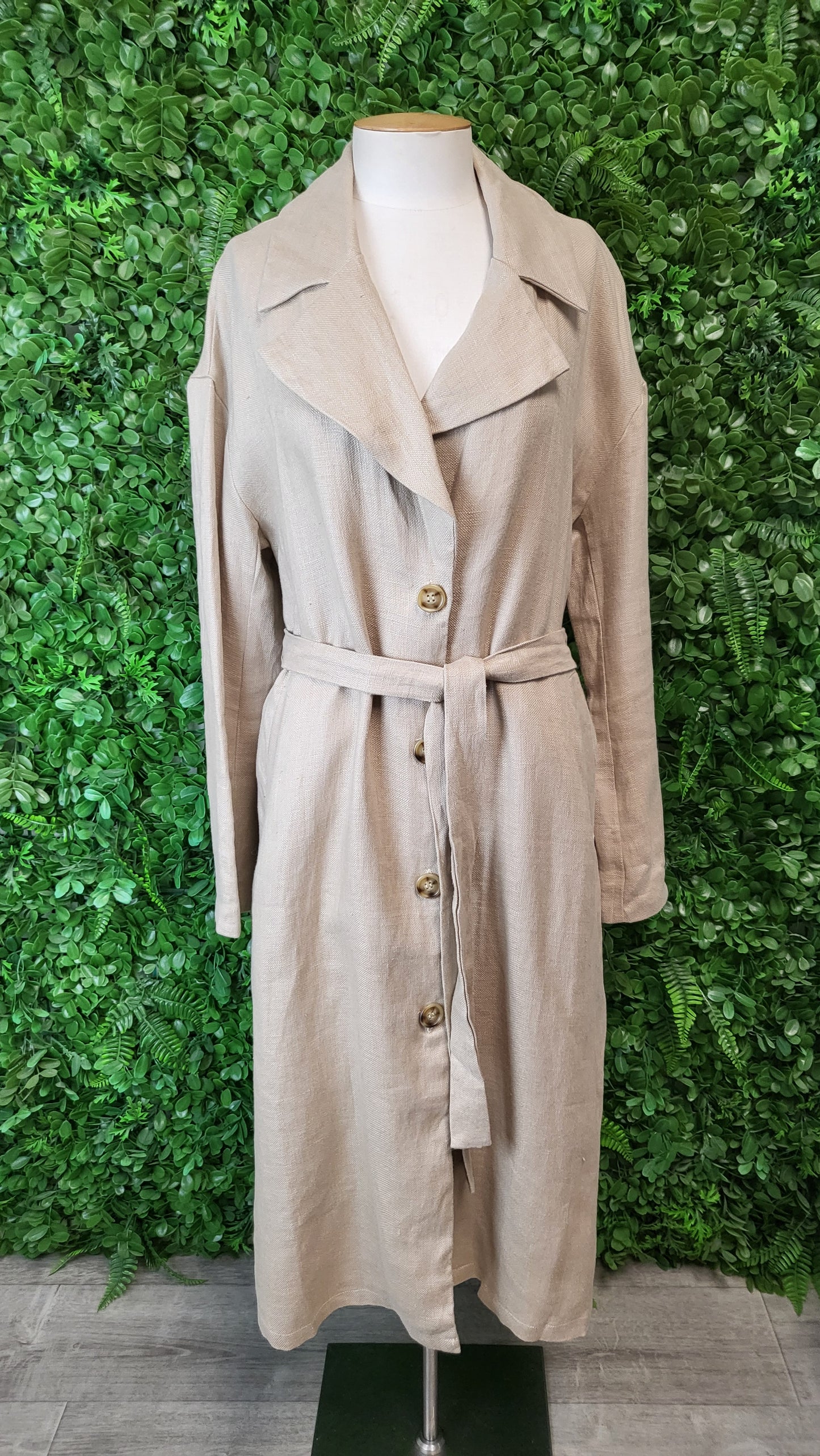 Lordship Linen Oat Linen Trench Coat (12)