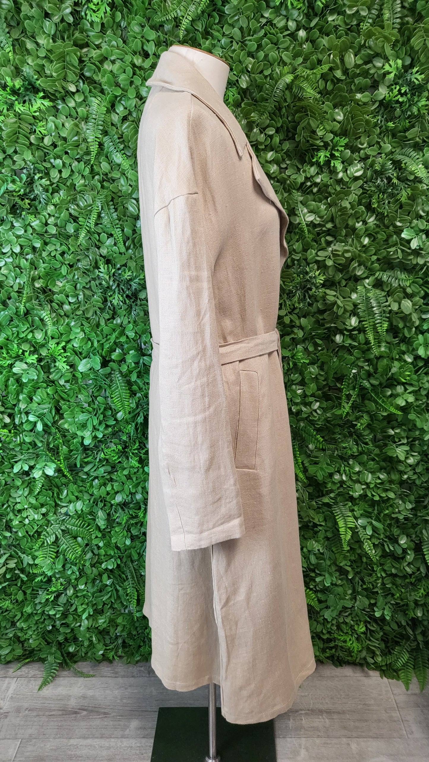 Lordship Linen Oat Linen Trench Coat (12)