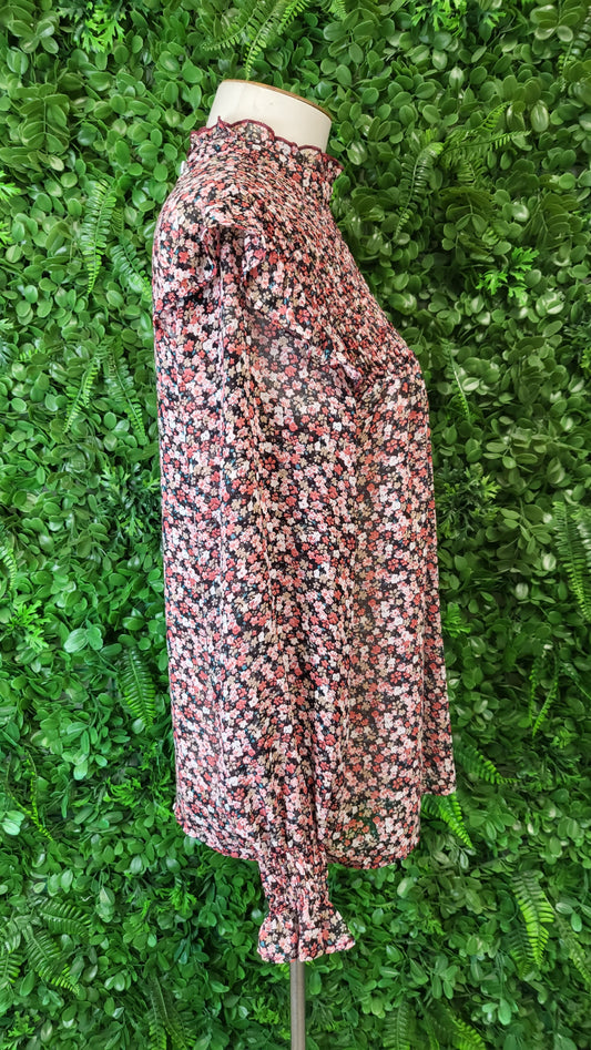 Halo & Hazard Floral Frill Blouse (10)
