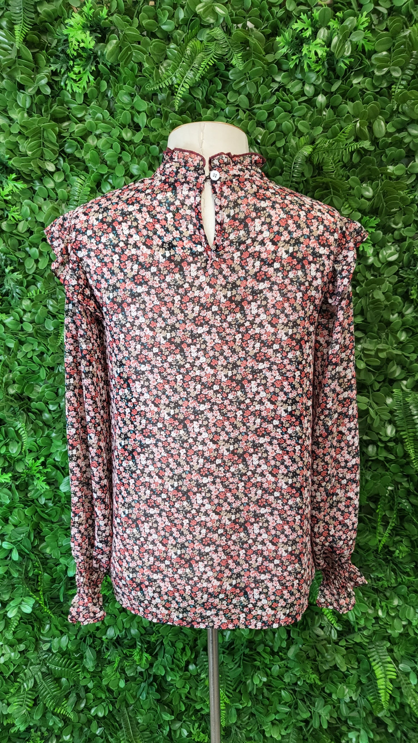Halo & Hazard Floral Frill Blouse (10)