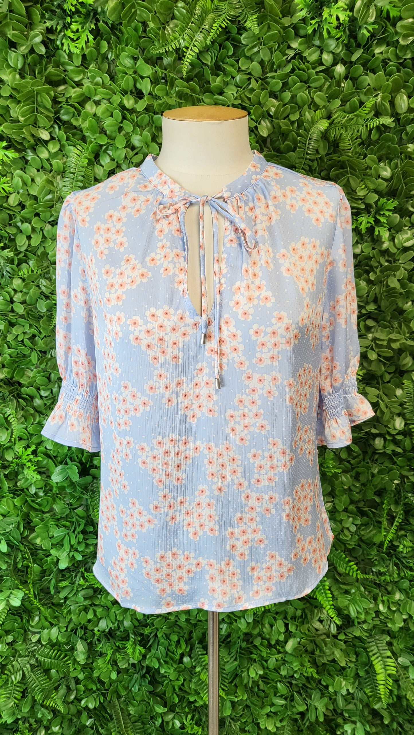 Leila+ Luca Blue Floral Print Top (8)