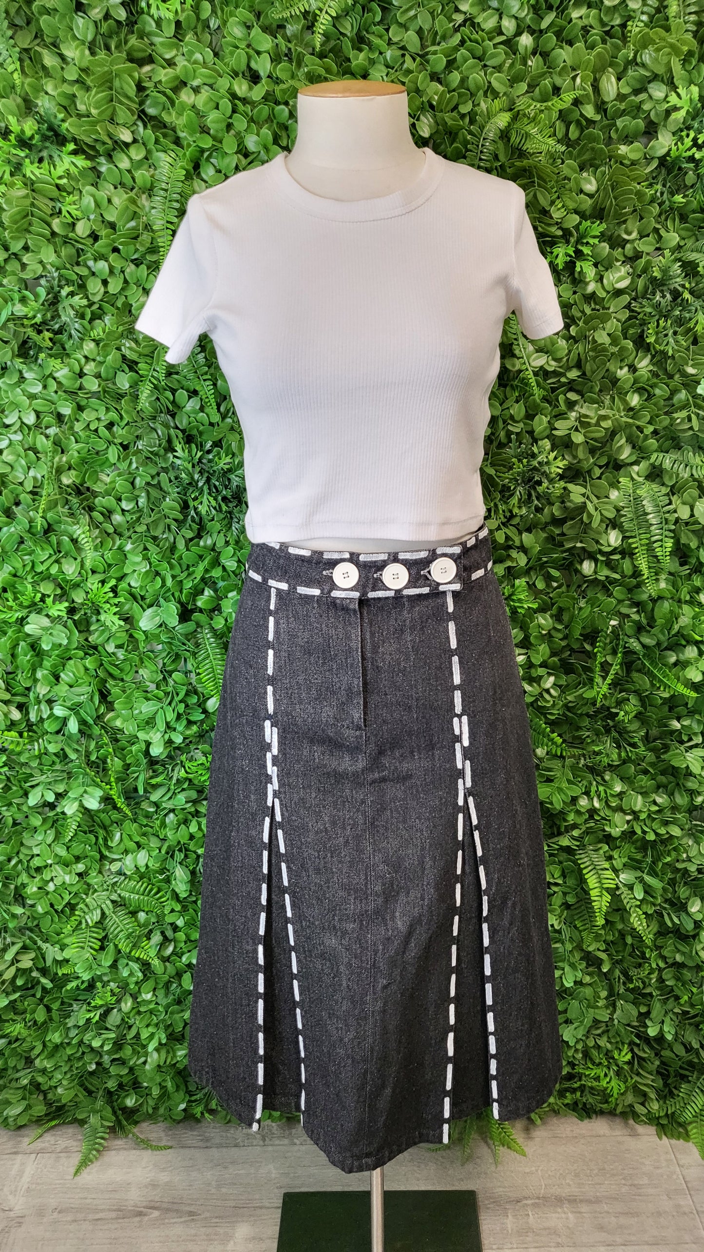 World Denim A-Line Midi Skirt (8)