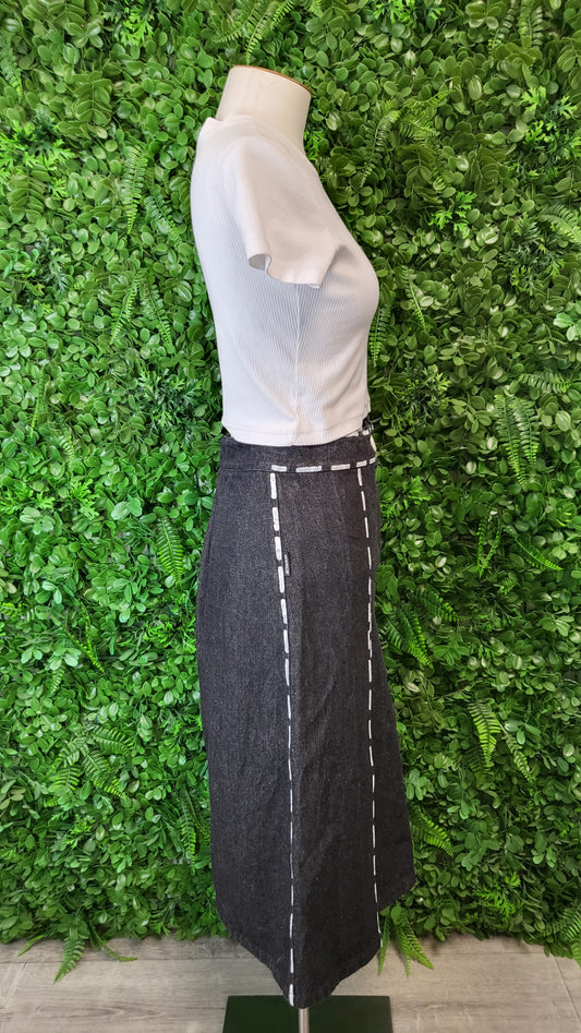 World Denim A-Line Midi Skirt (8)