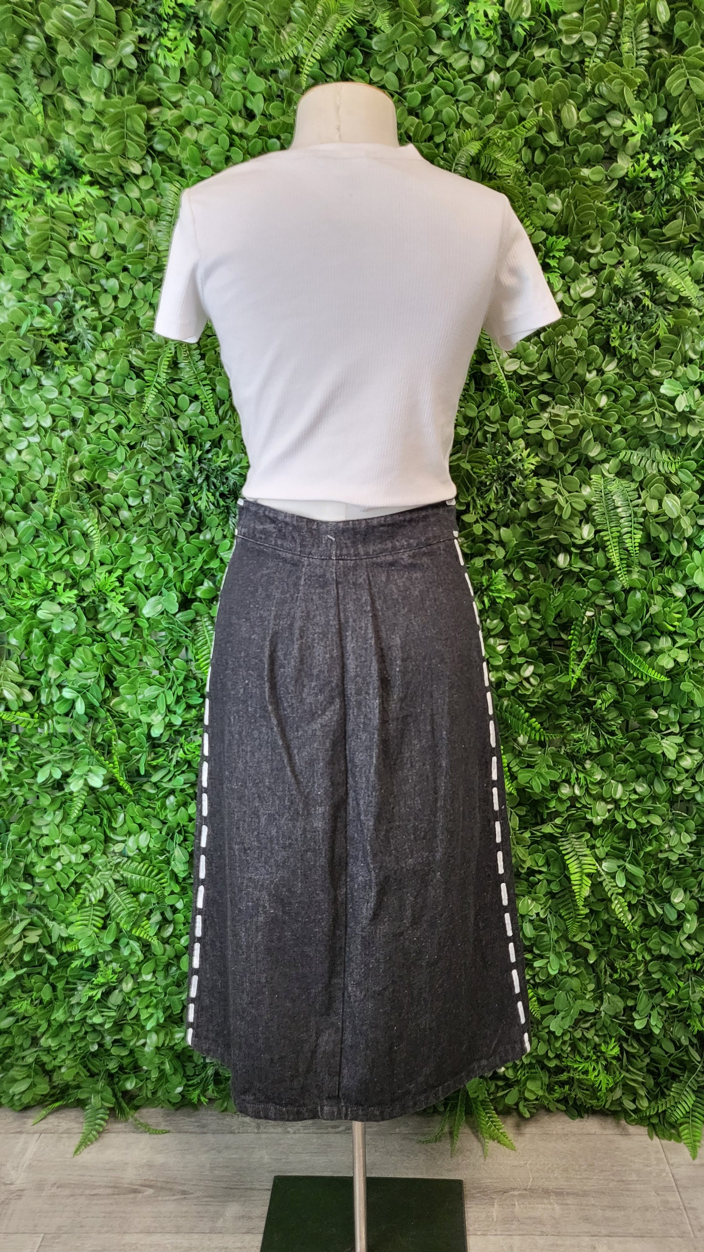 World Denim A-Line Midi Skirt (8)
