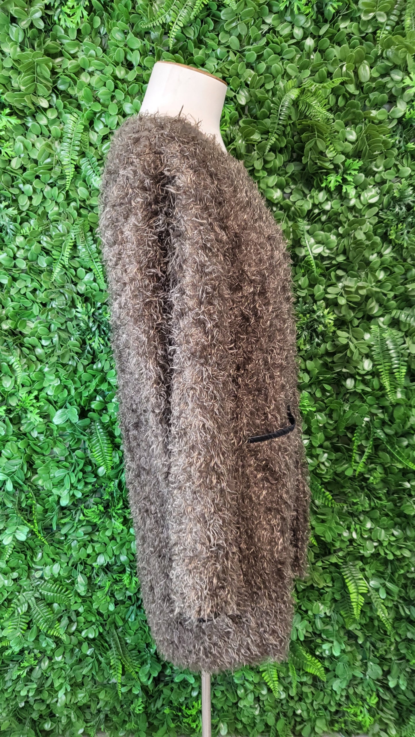 Emma Rose Brown Textured Jacket Scarf Set (12)