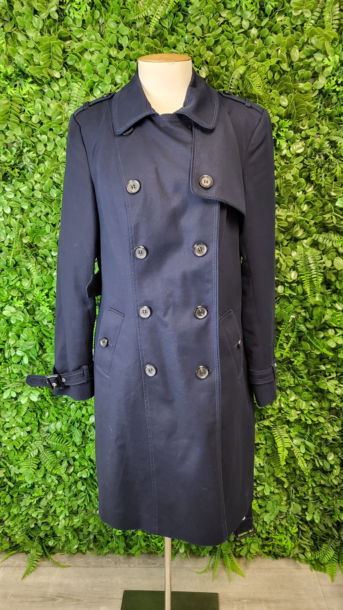 Portmans Navy Trench Coat (16)