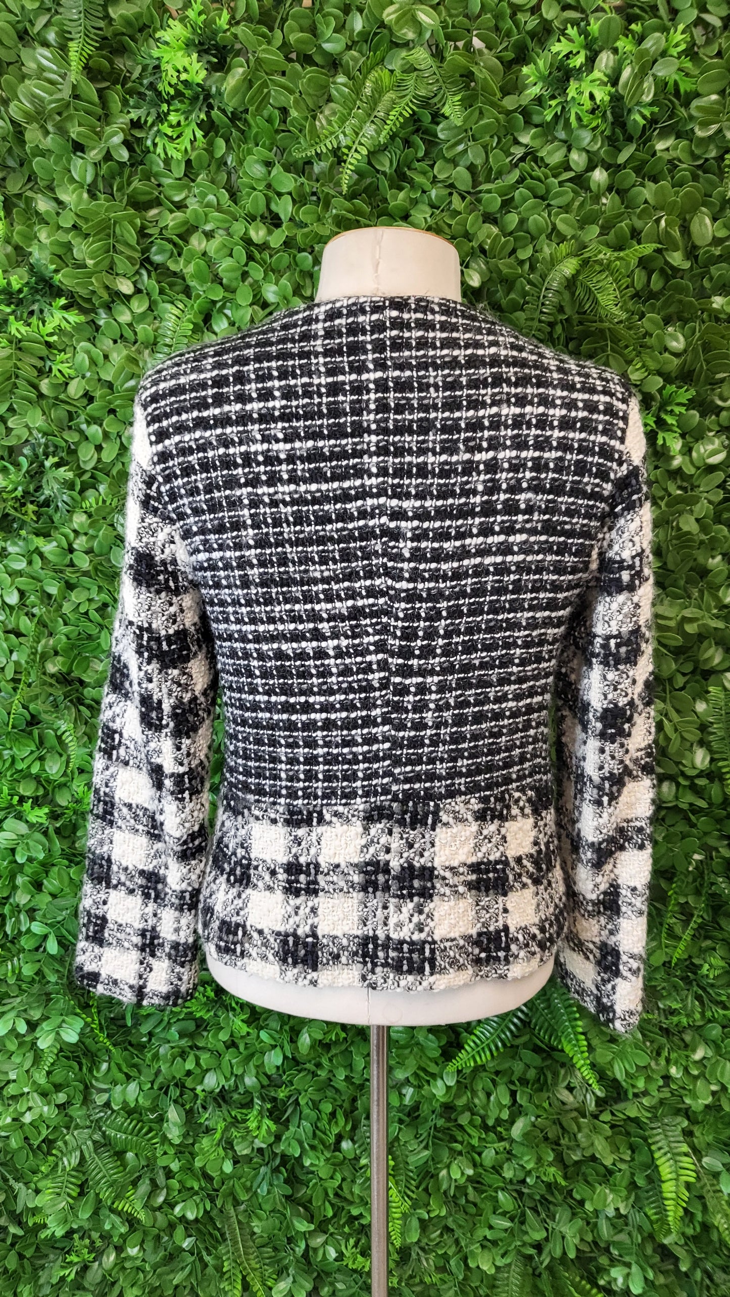 Desigual B/W Boucle Textured Jacket (8-10)
