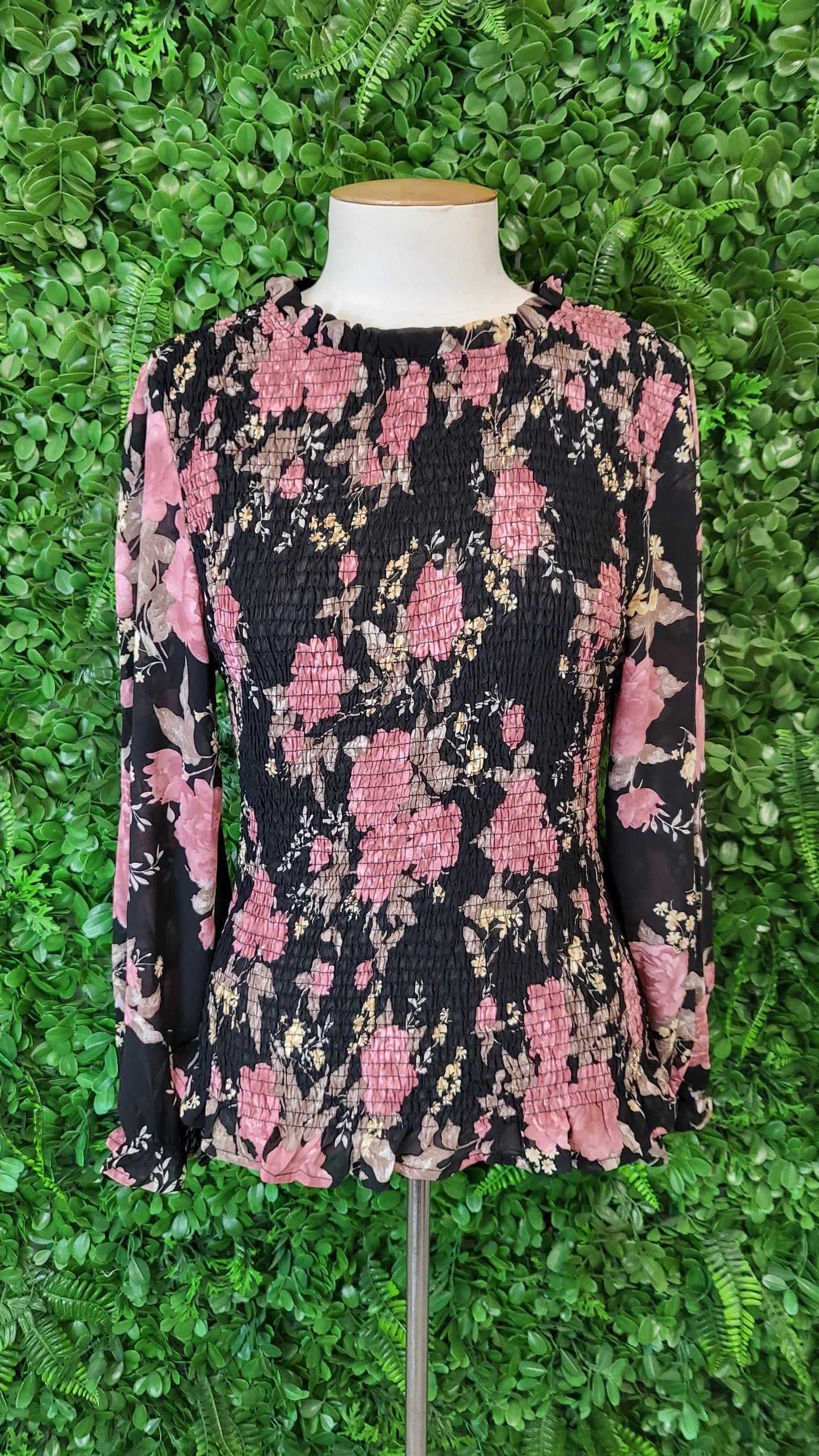 Leoni Floral Shirred Top (8)