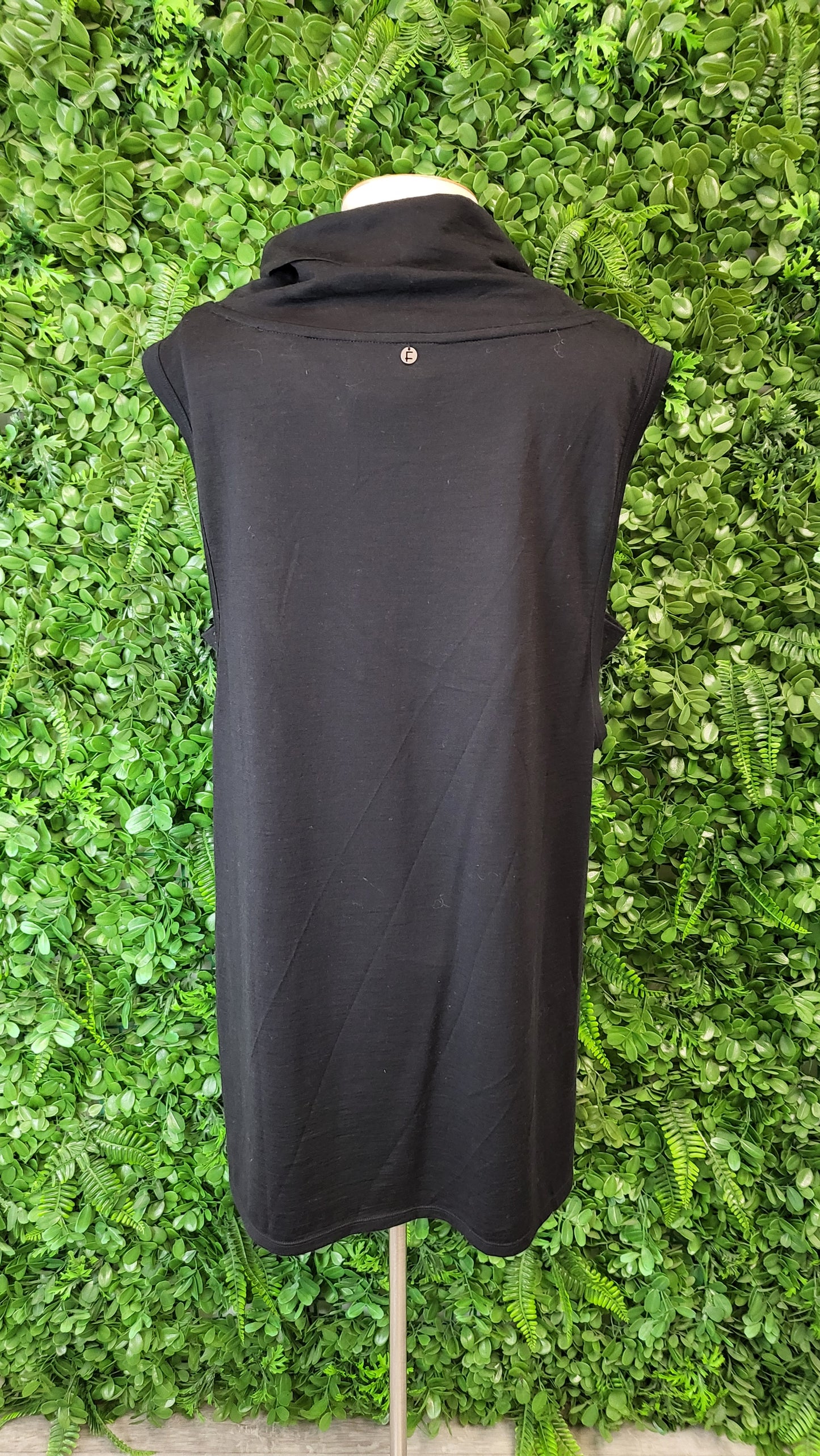 Foil Black Merino Knit Tunic Top (12)