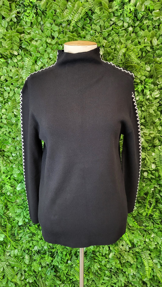 Navy & Co Black Astral Turtle Knit BNWT (8)