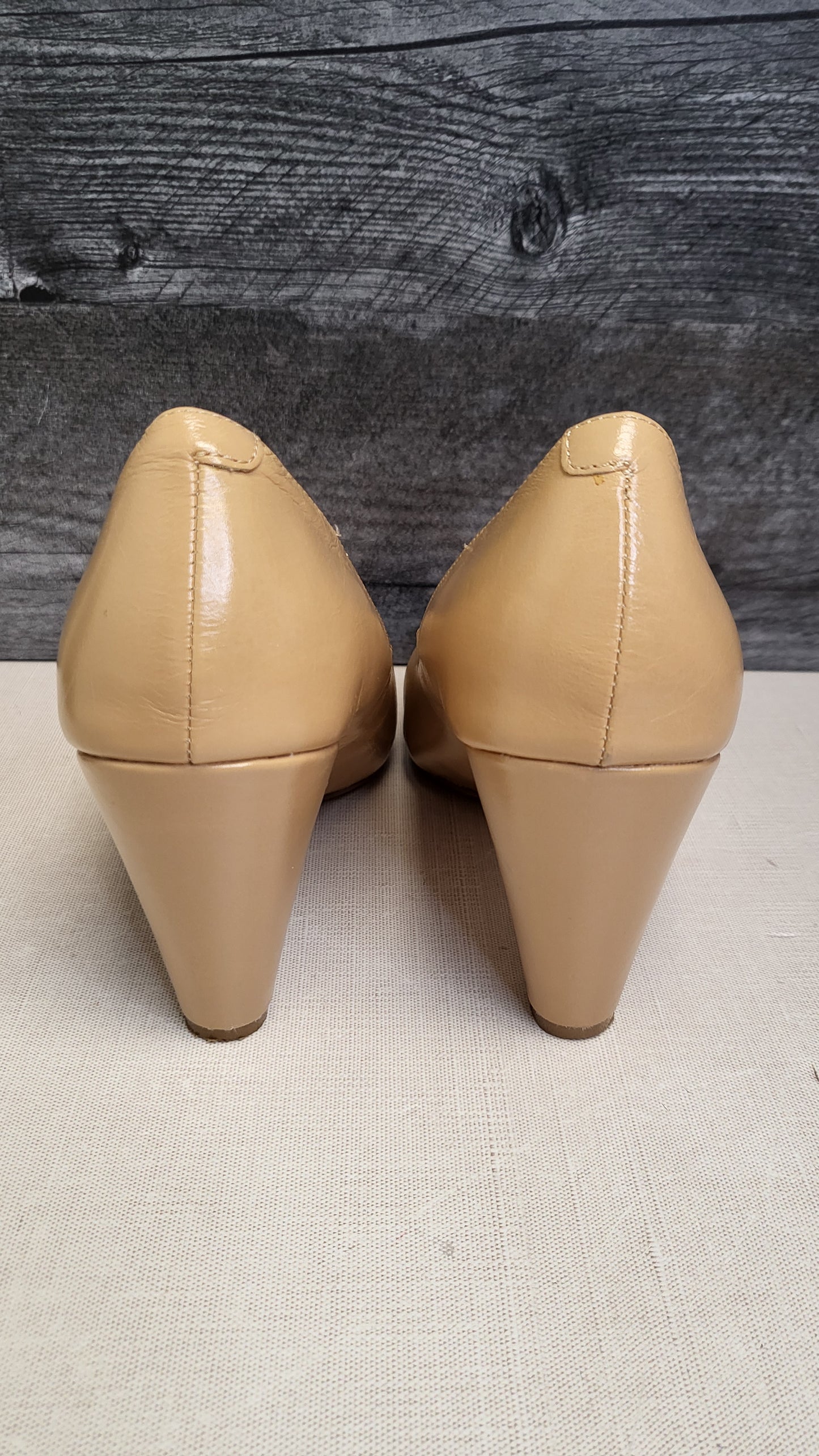 Isabella Anselmi  Leather Caramel Heels (38)