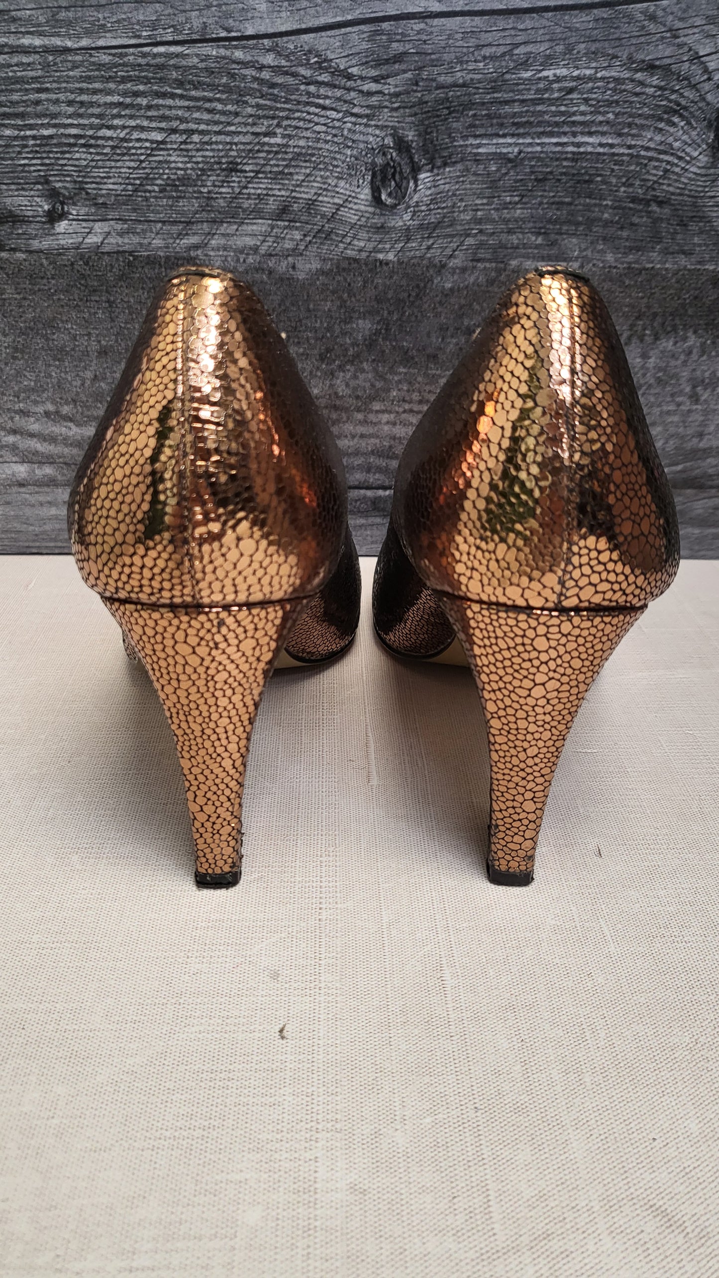Isabella Anselmi  Metallic Bronze Heel (40)