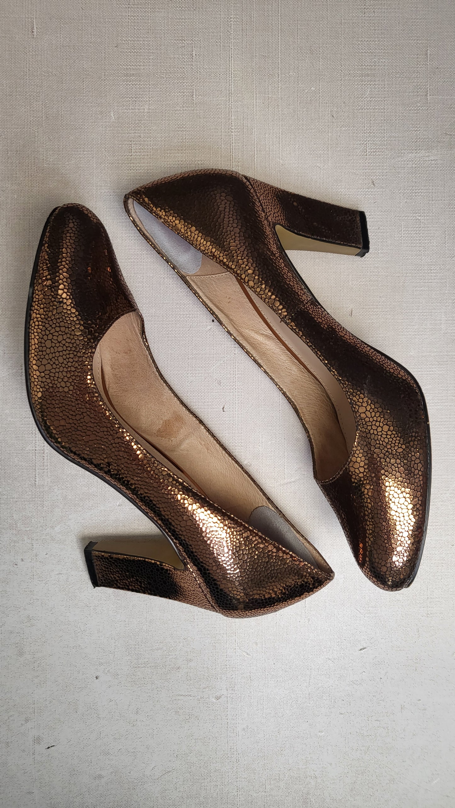 Isabella Anselmi  Metallic Bronze Heel (40)