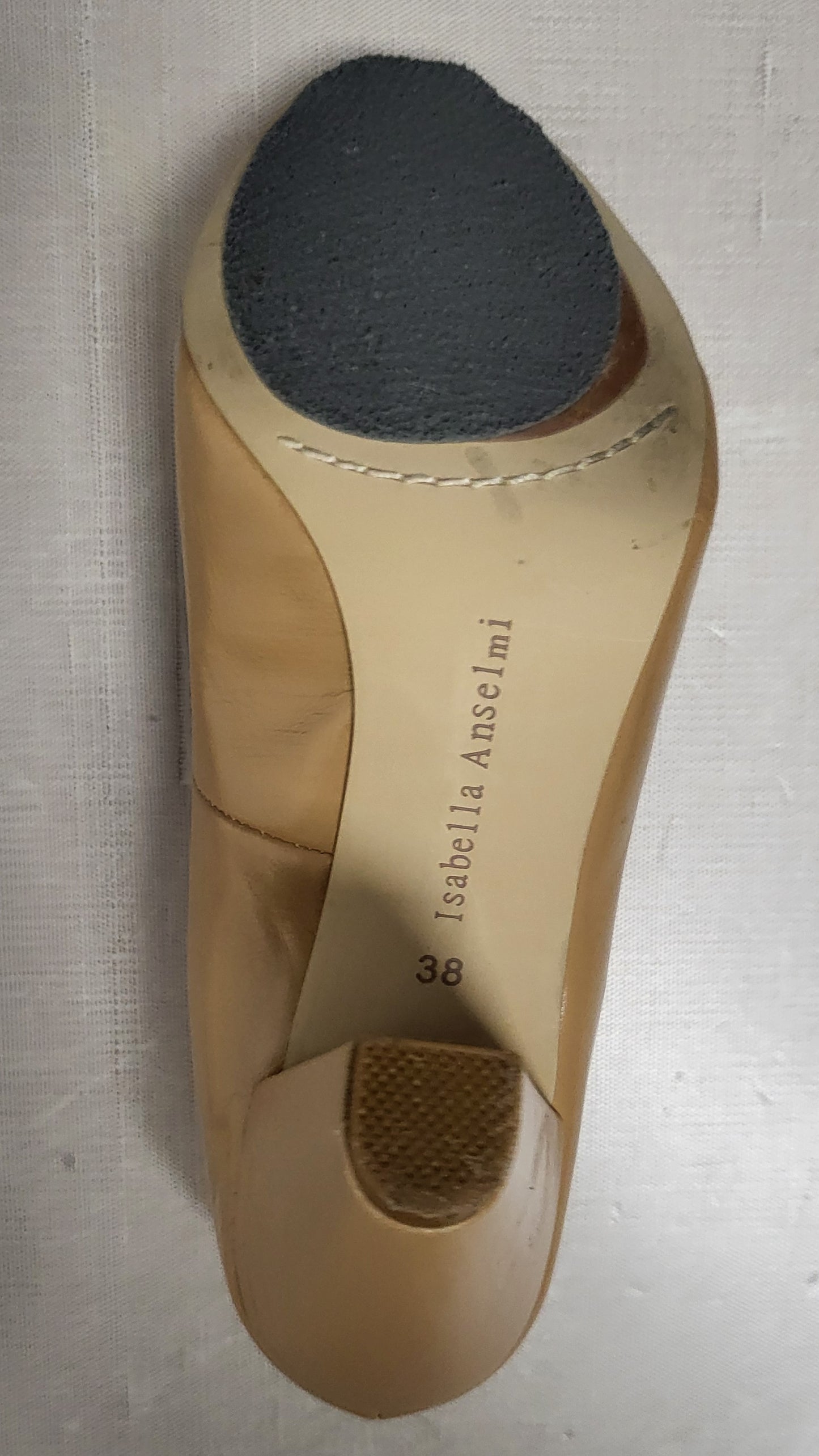 Isabella Anselmi  Leather Caramel Heels (38)