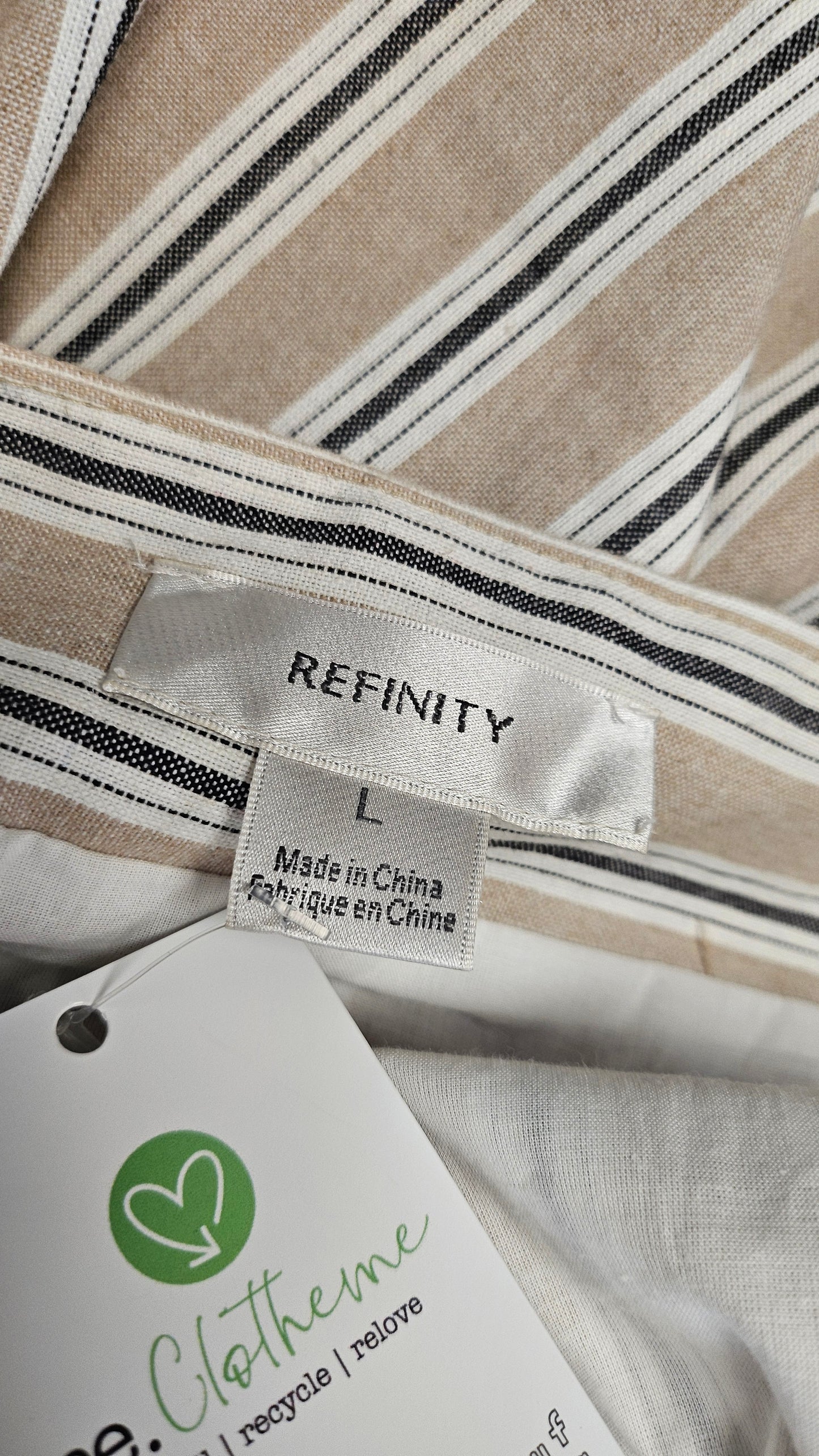 Refinity Stripe Linen Blend Dress (16)