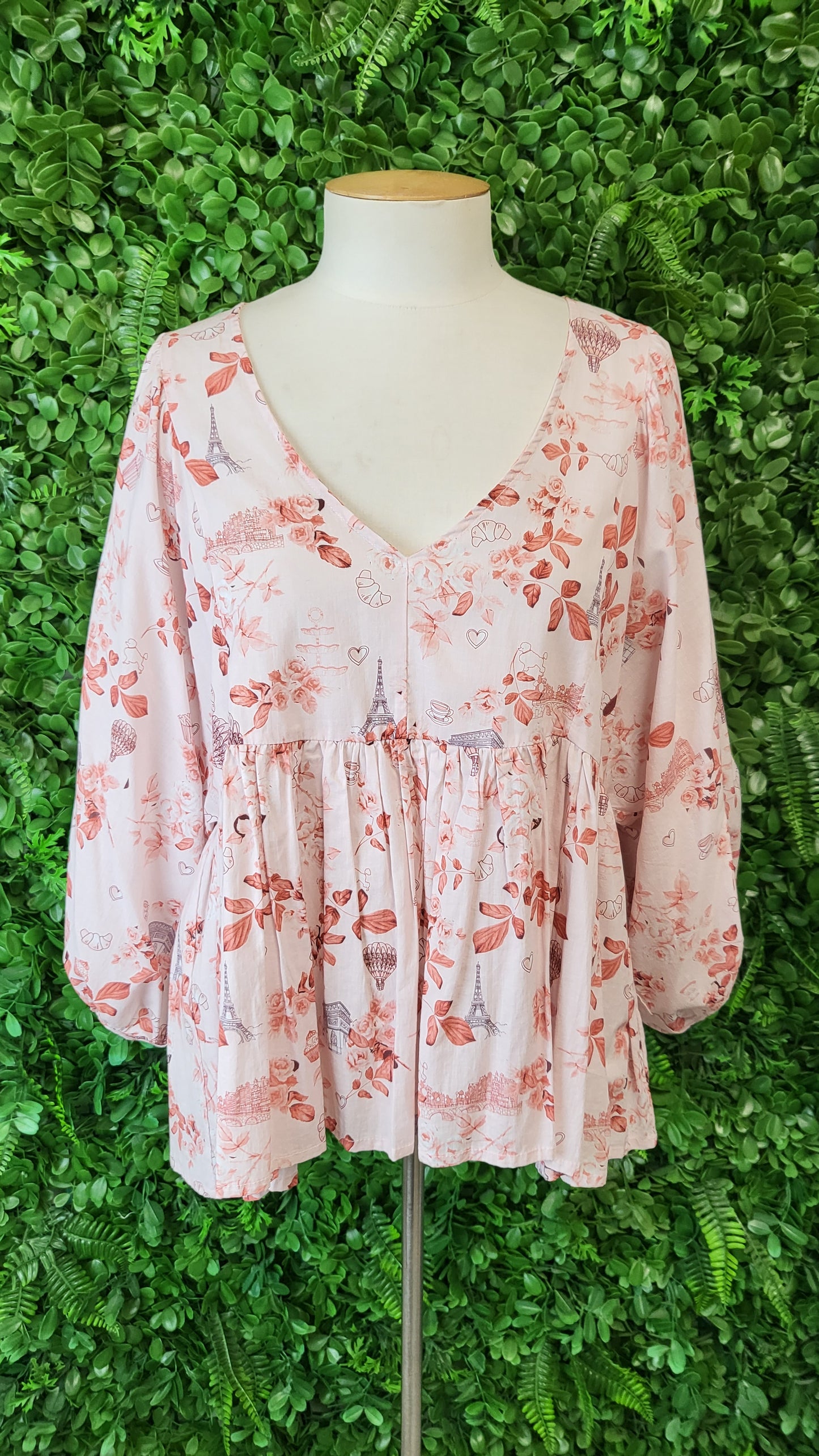 Stella + Gemma Pink Print Top (14)