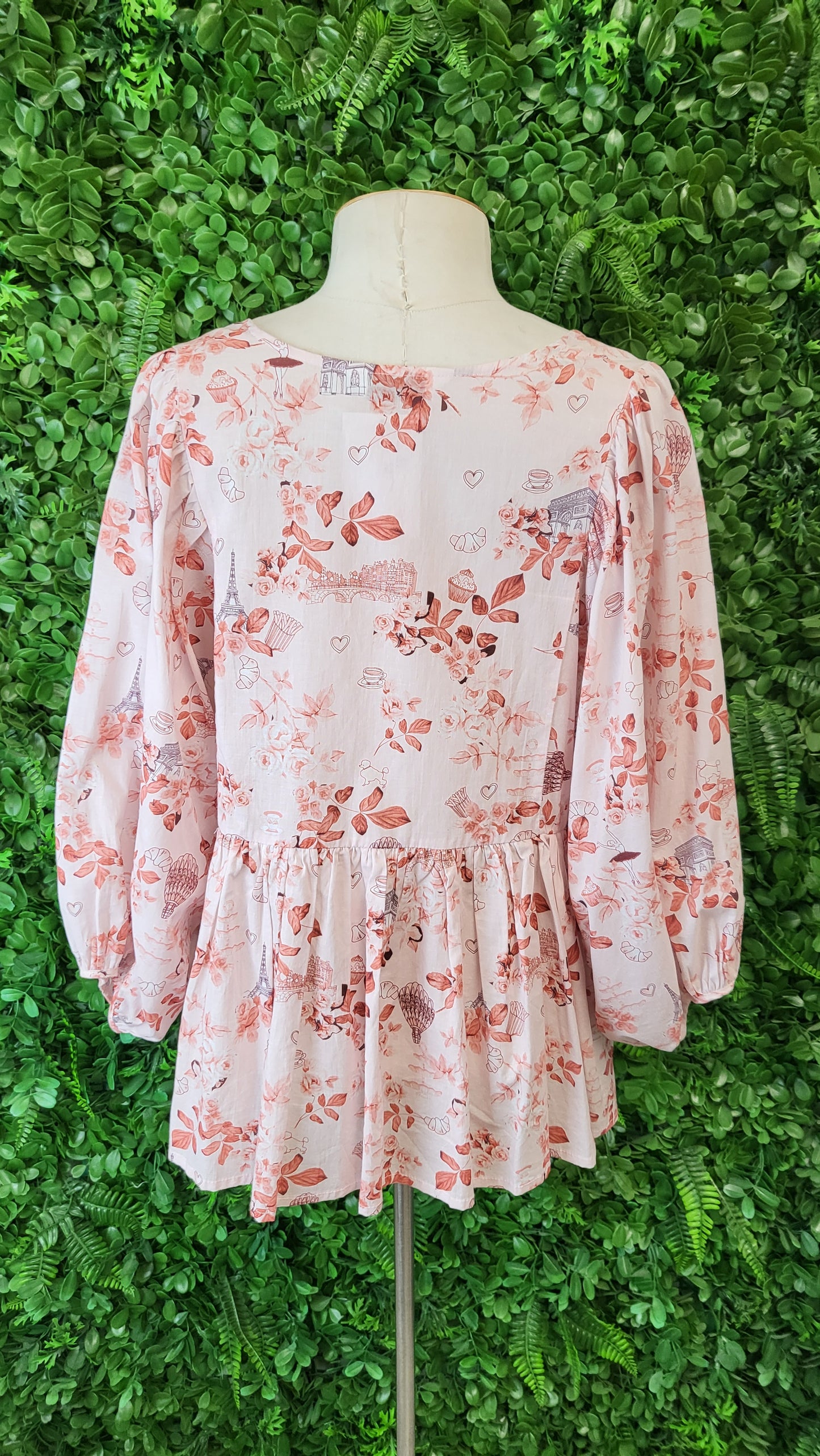 Stella + Gemma Pink Print Top (14)