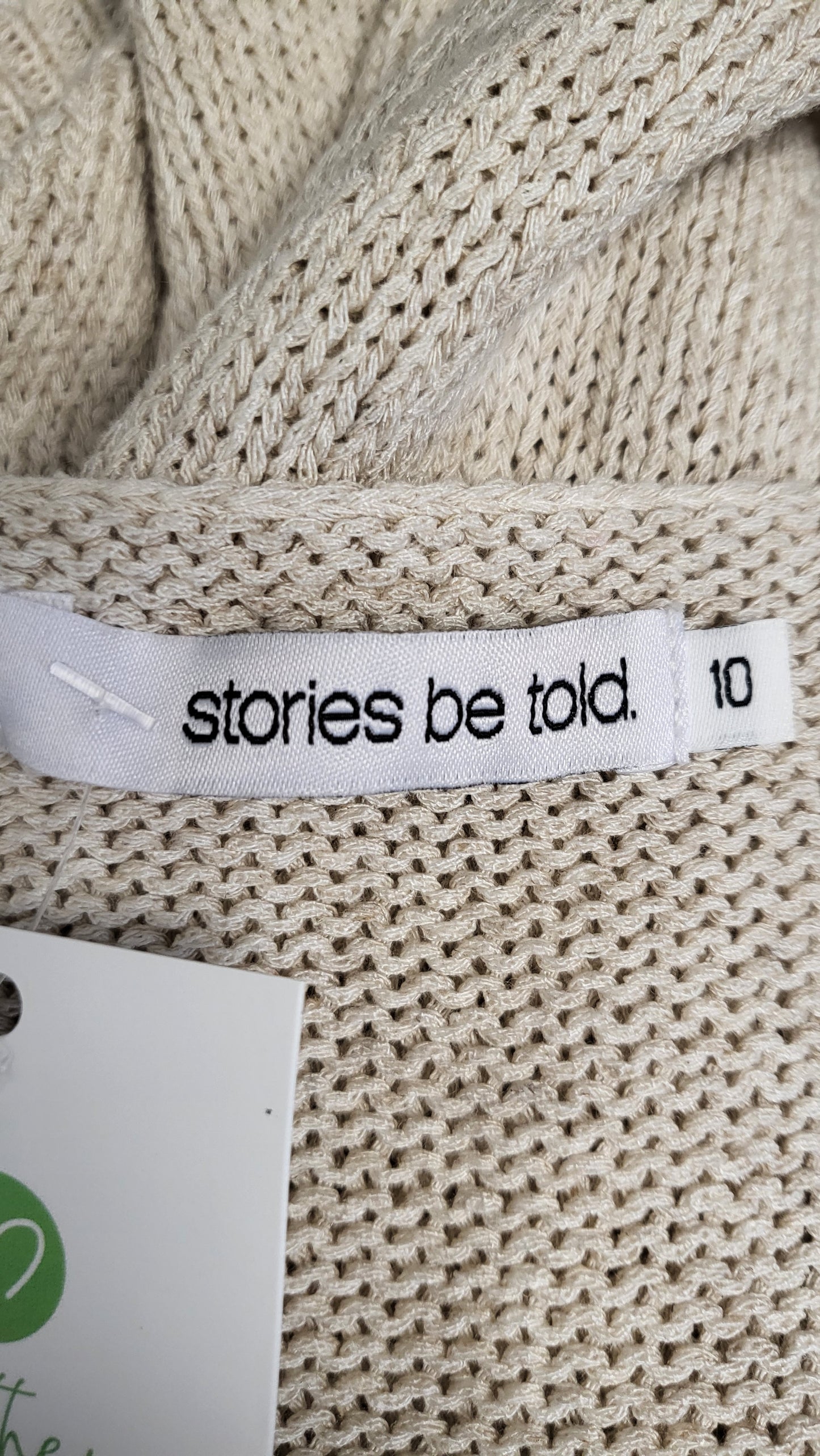 Stories Be Told Natural Relaxed V Neck Knit (10)