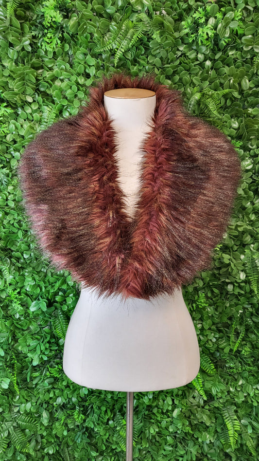 Max Faux Fur Wrap Cape