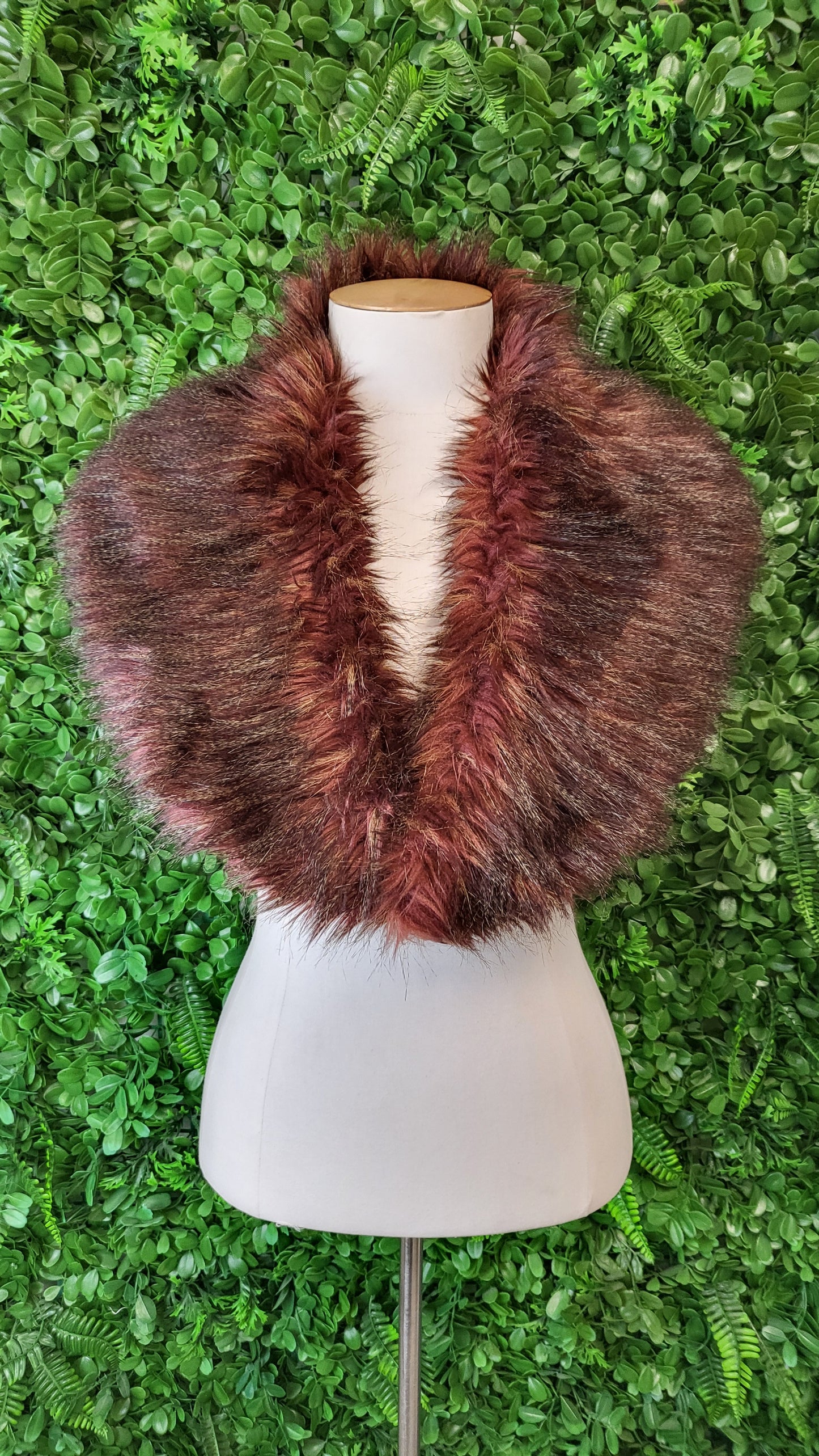 Max  Faux Fur Wrap Cape