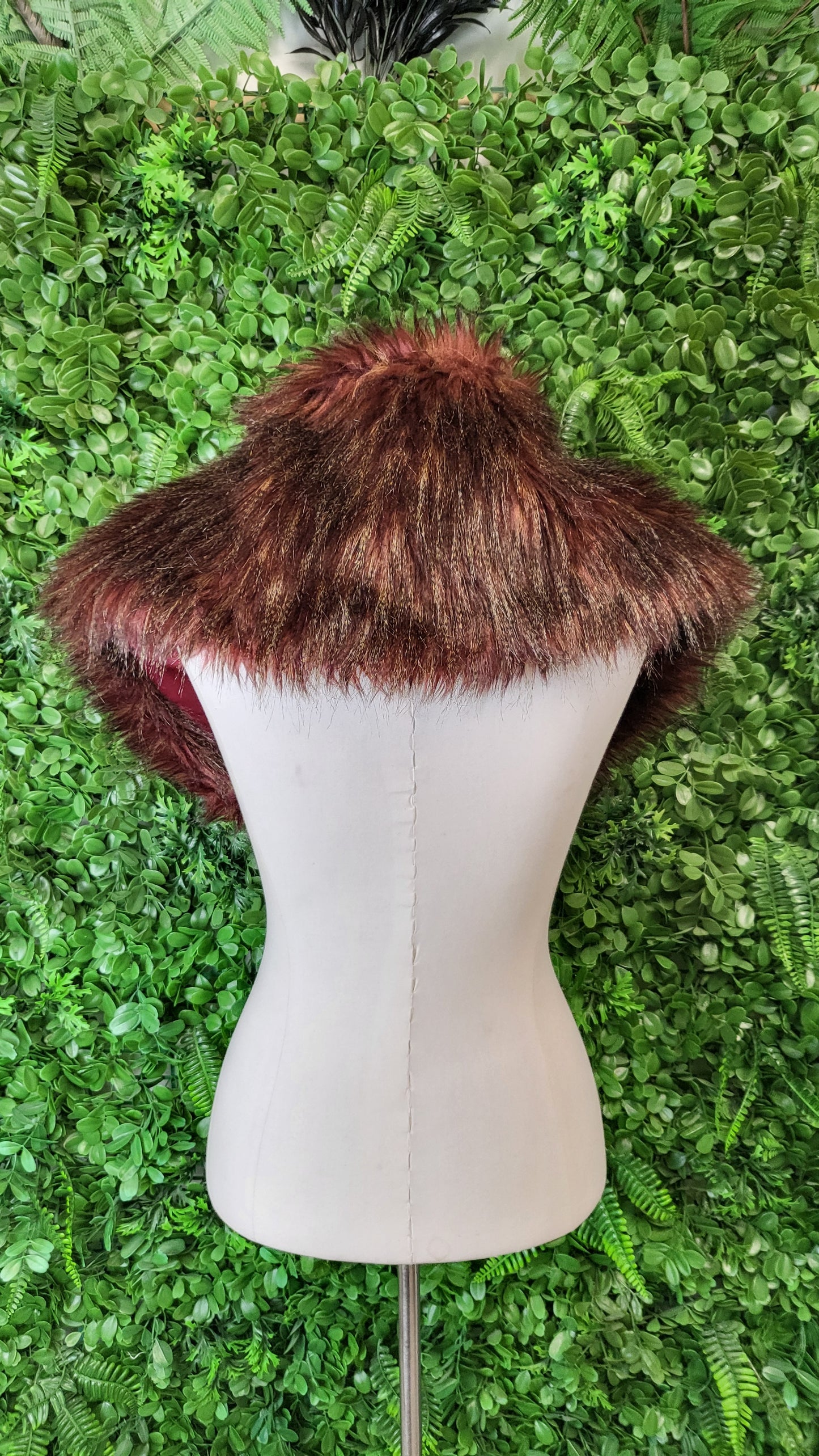 Max  Faux Fur Wrap Cape