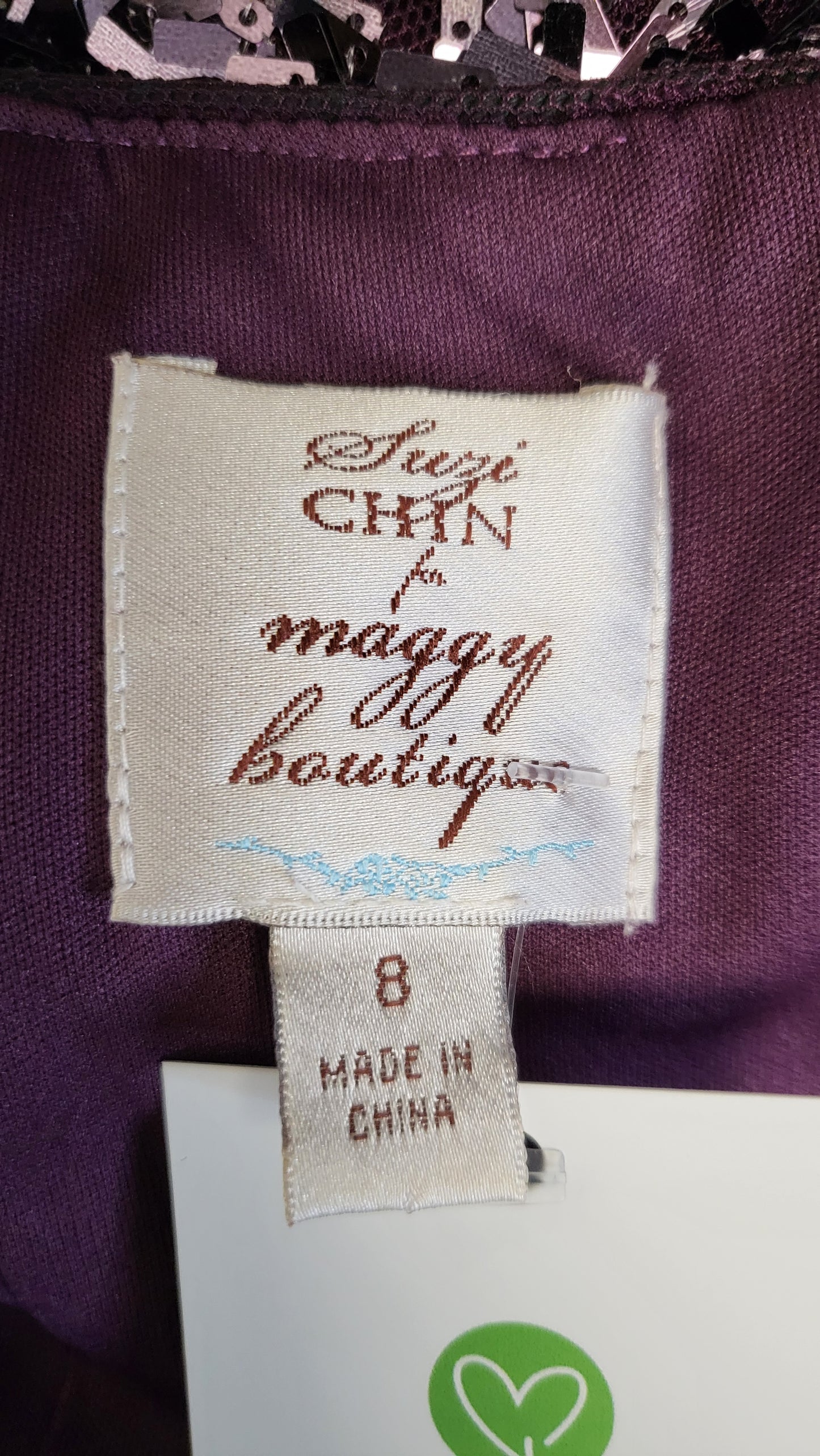 Suzi Chin Purple Sequin Mini Dress (8)