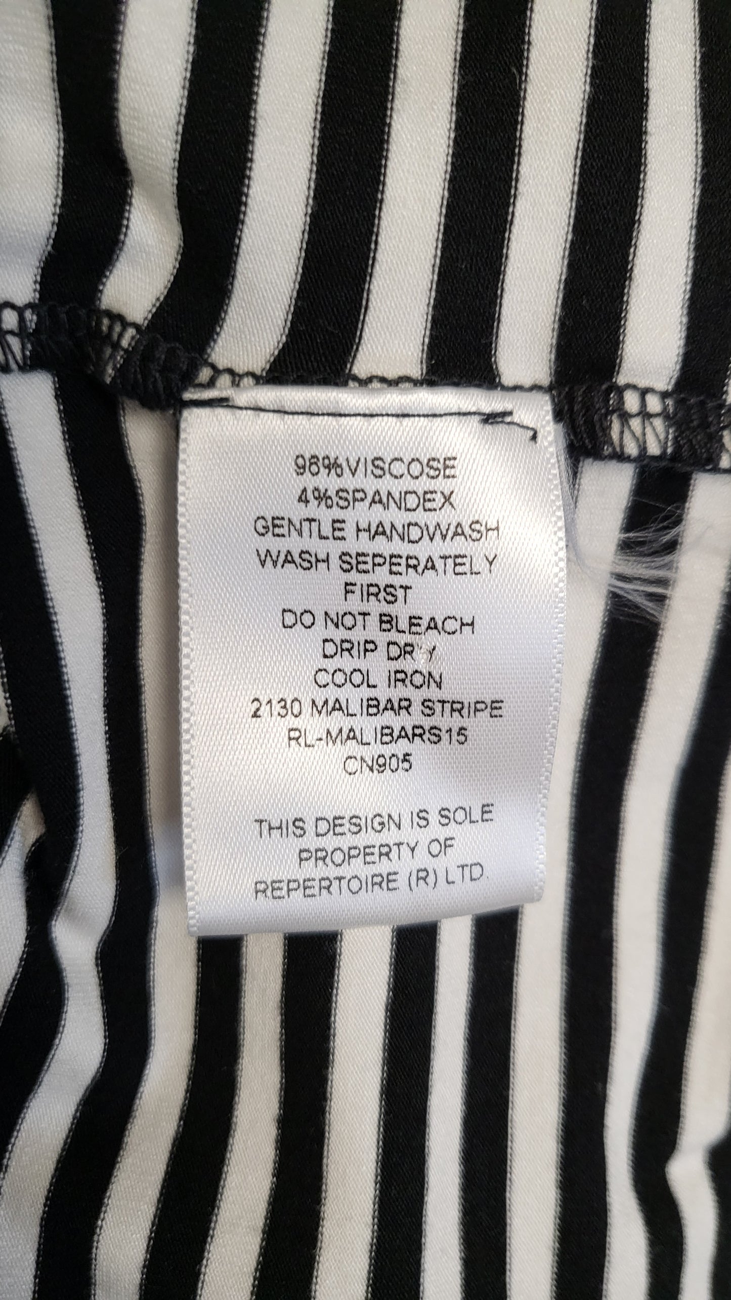 Lounge  by Repertoire B/W Striped Top (14)