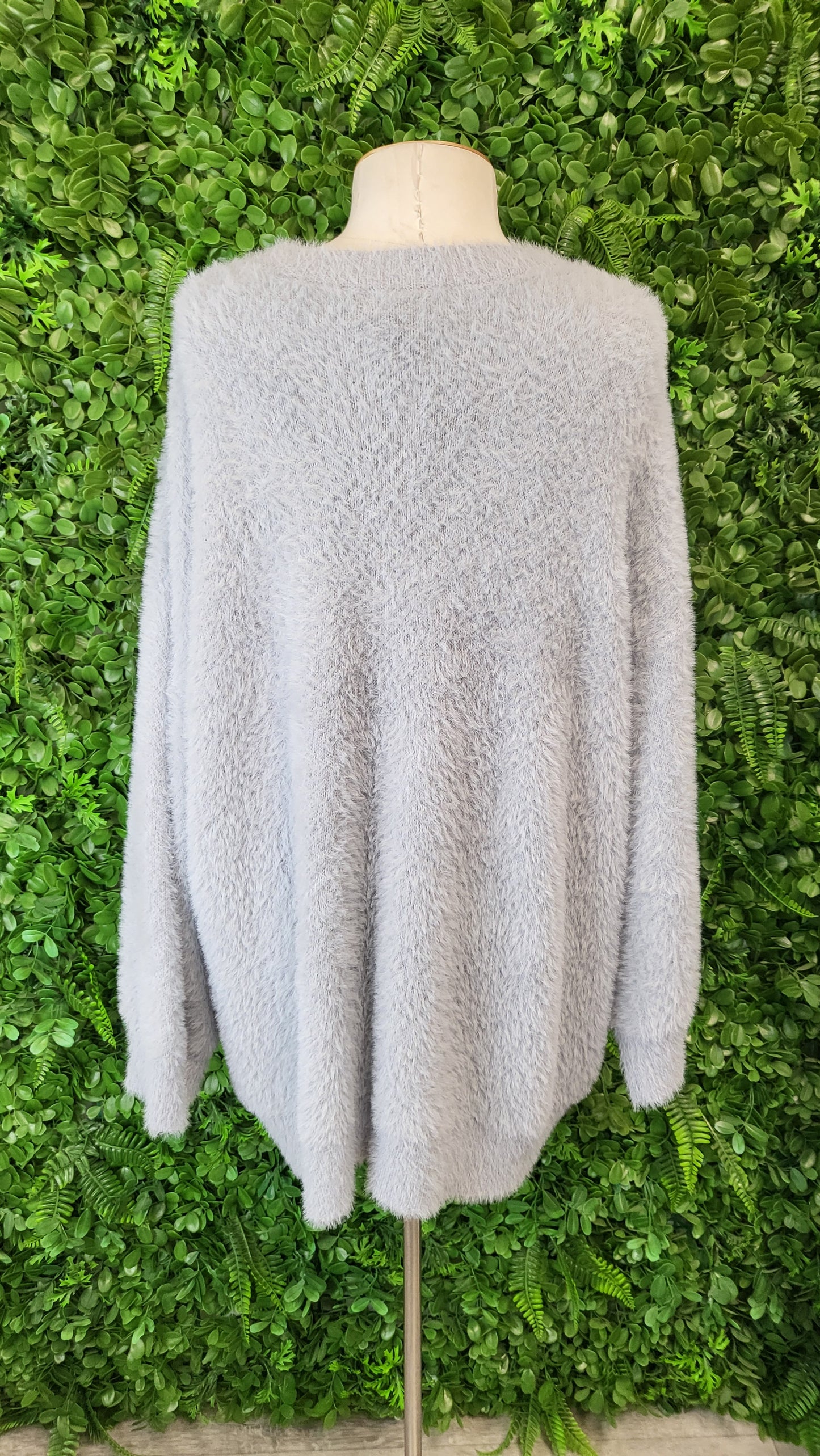 Haven Grey Fluffy Knit (OSFM)