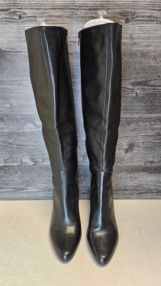 Wittner Black Long Leather Boot (39)