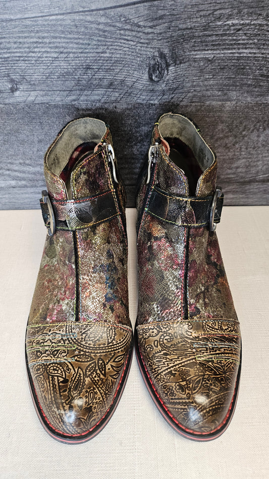 Maher Multi Patterned Ankle Boot (37)