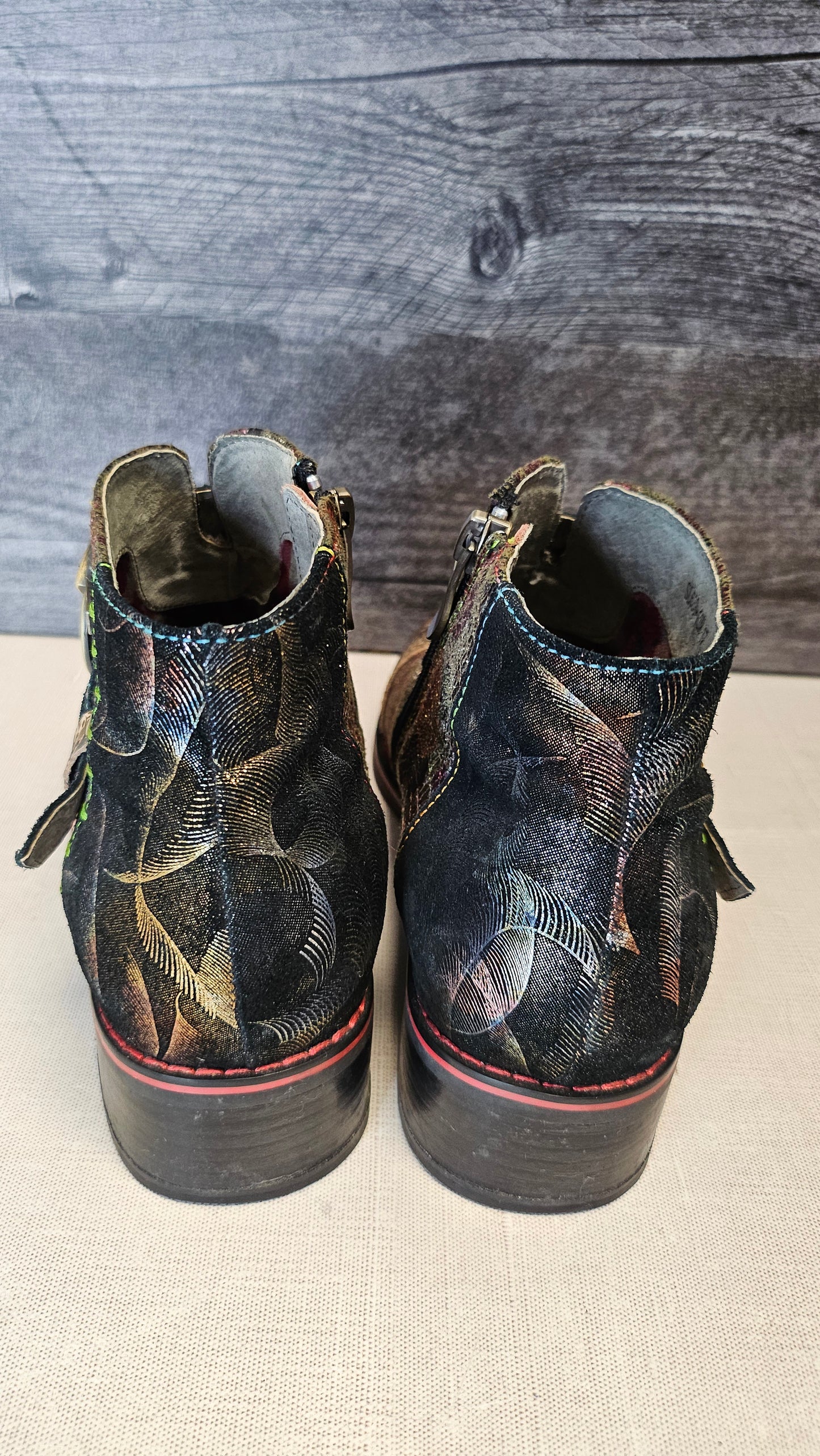 Maher Multi Patterned Ankle Boot (37)