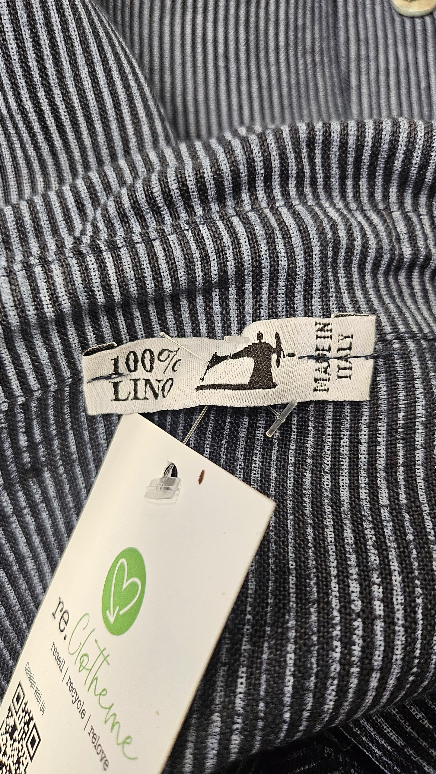 Made In Italy Blue Linen Shirt (10)