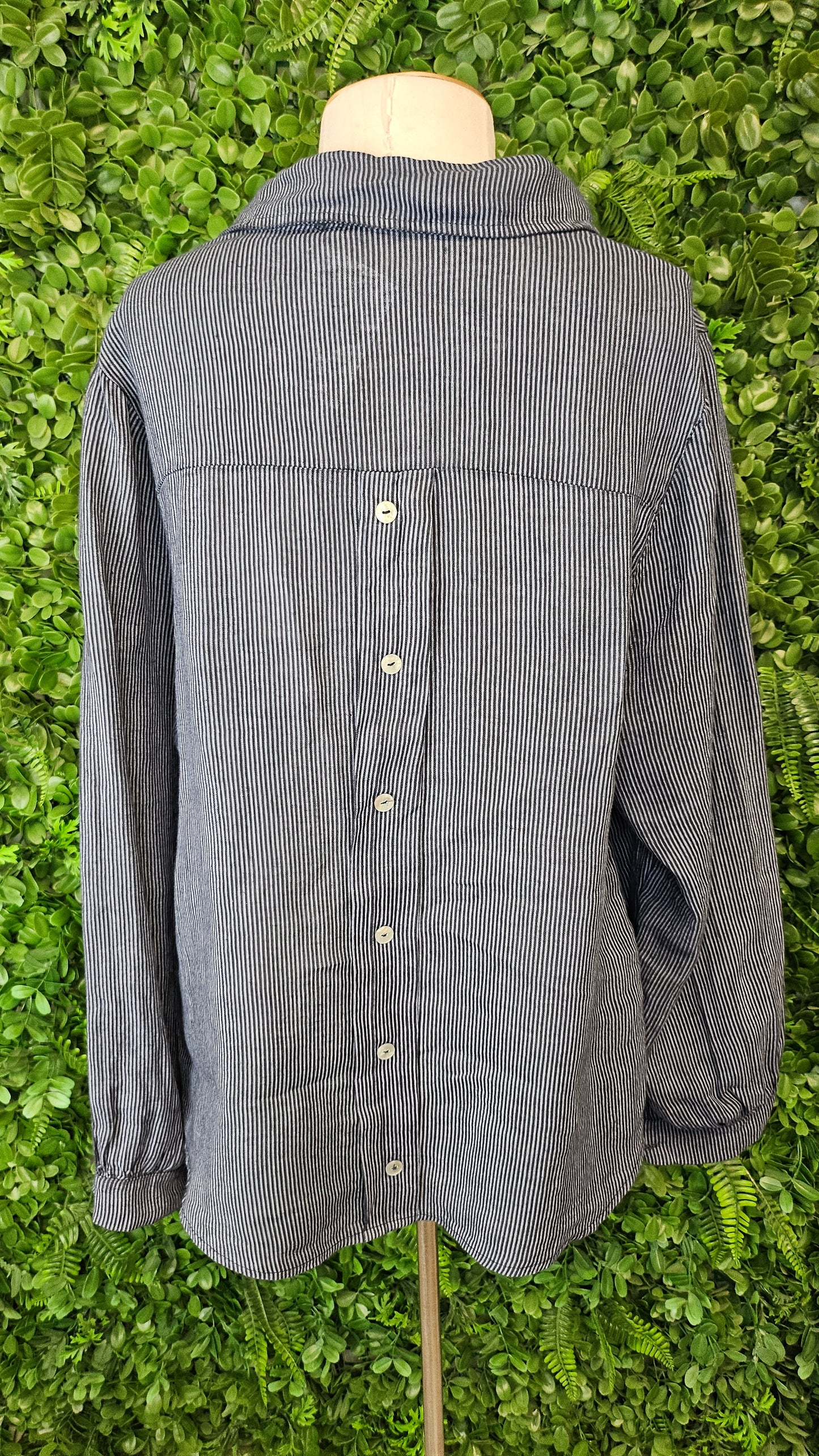 Made In Italy Blue Linen Shirt (10)