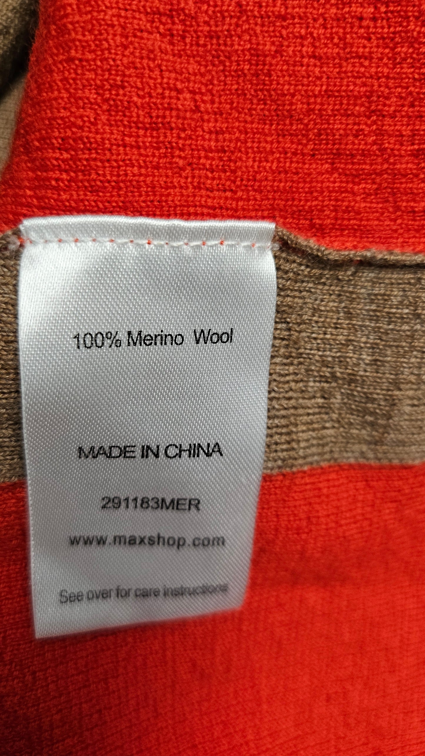Max Tan/Orange Merino Knit (10-12)
